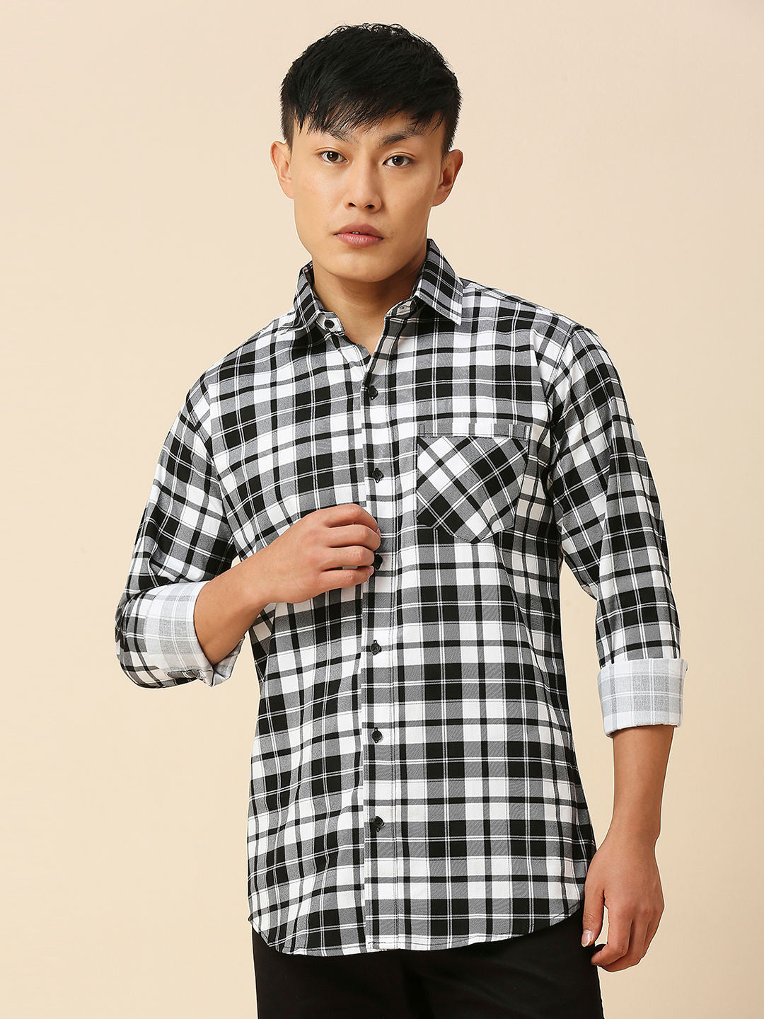 Smooth Checked Men's Shirt