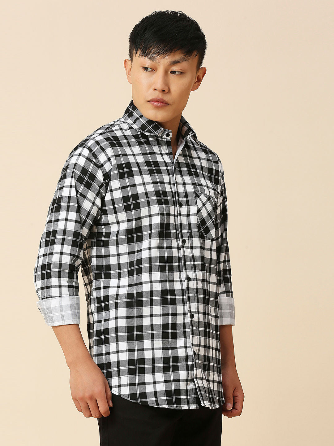 Smooth Checked Men's Shirt