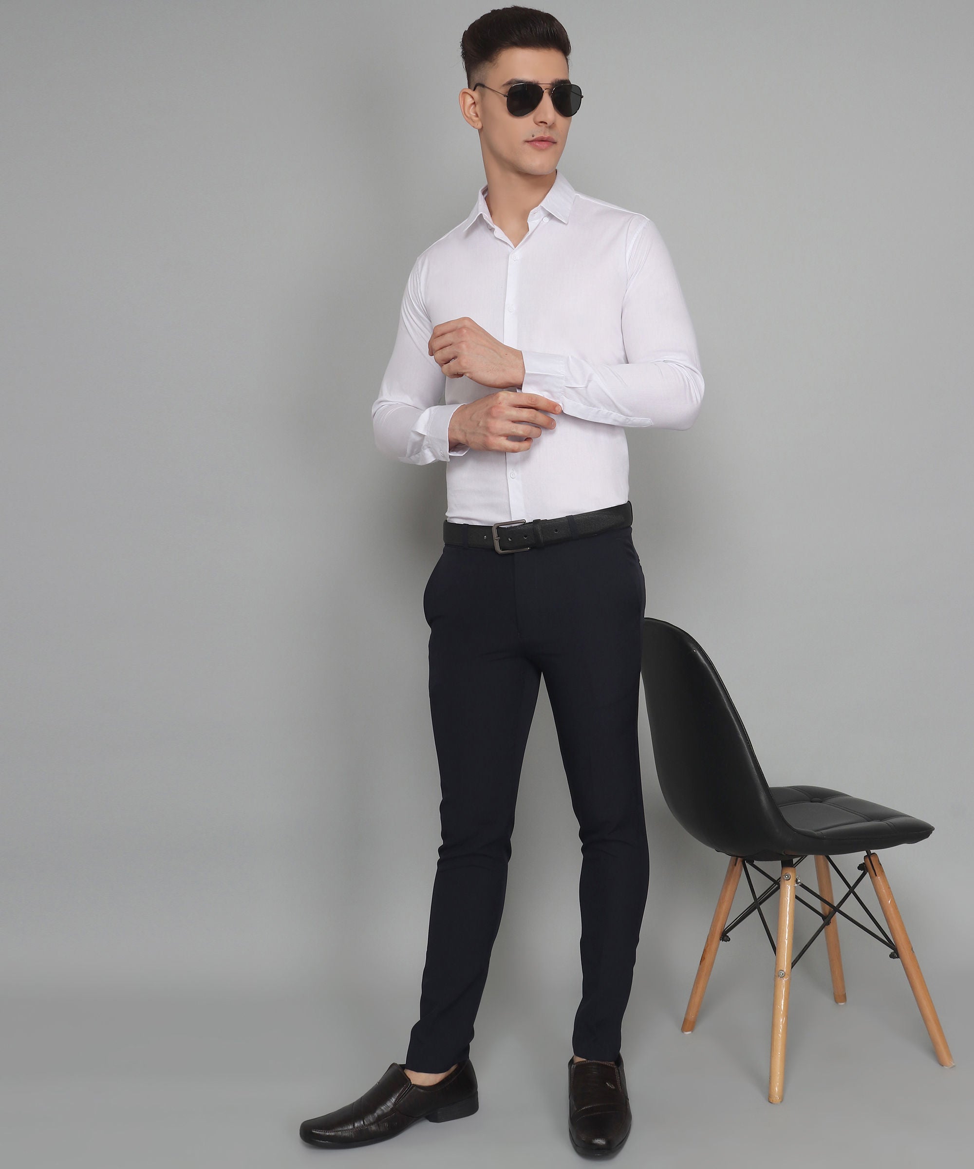 Exclusive TryBuy Premium White Dress Shirt for Men