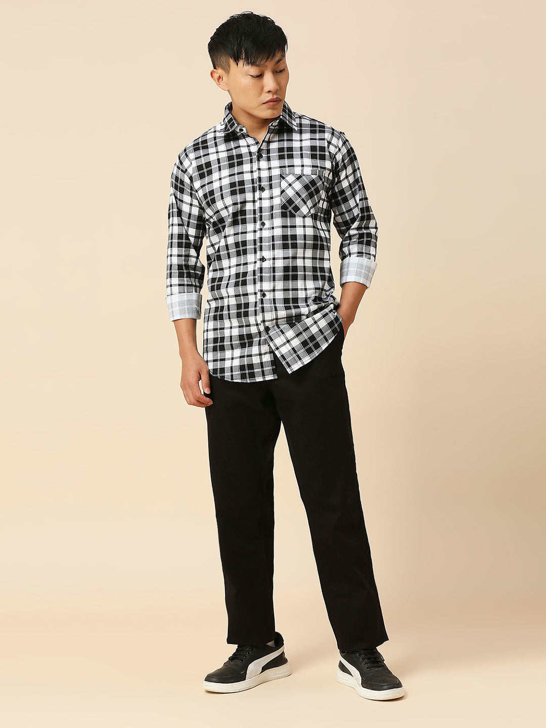 Smooth Checked Men's Shirt