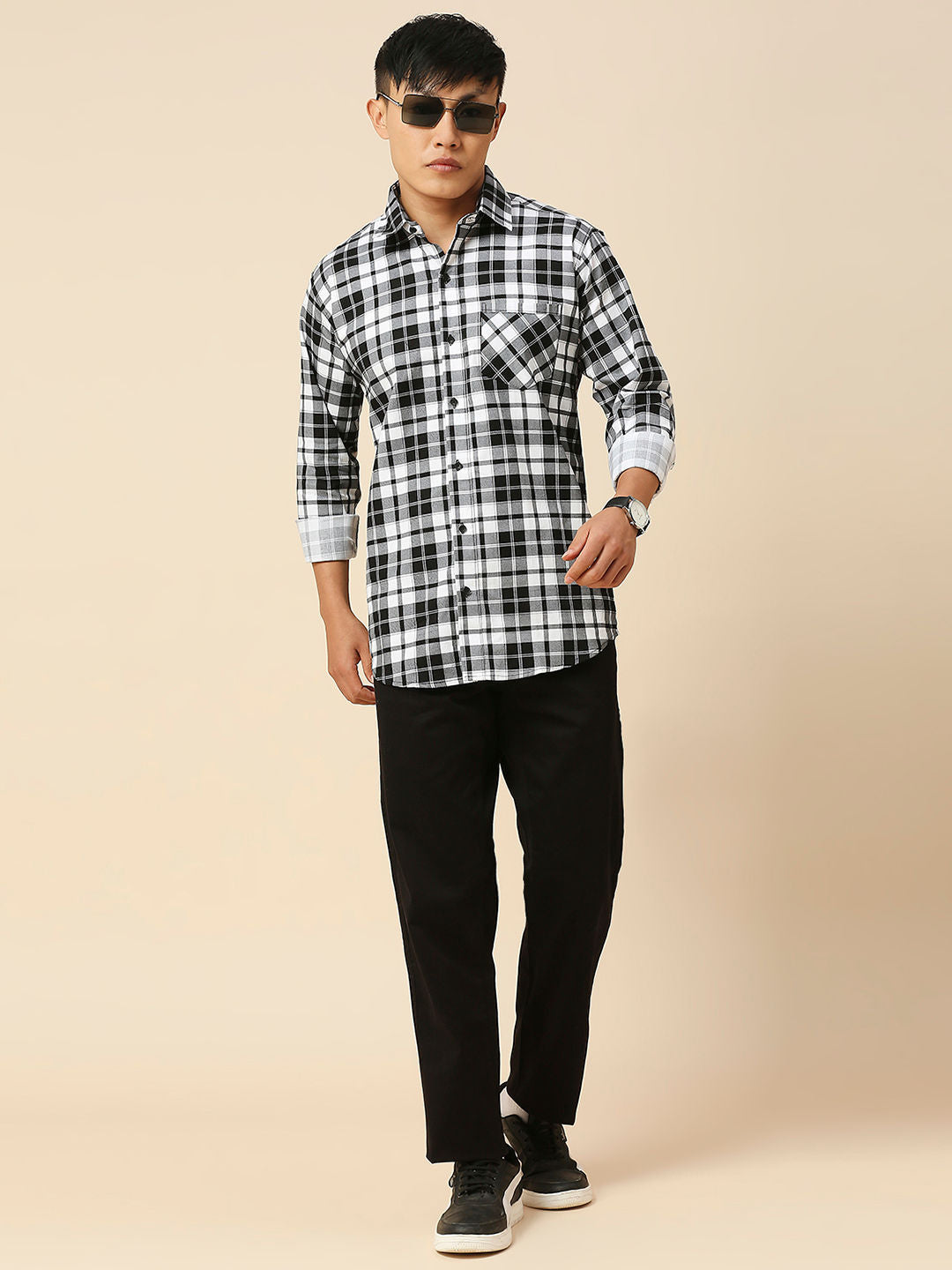 Smooth Checked Men's Shirt