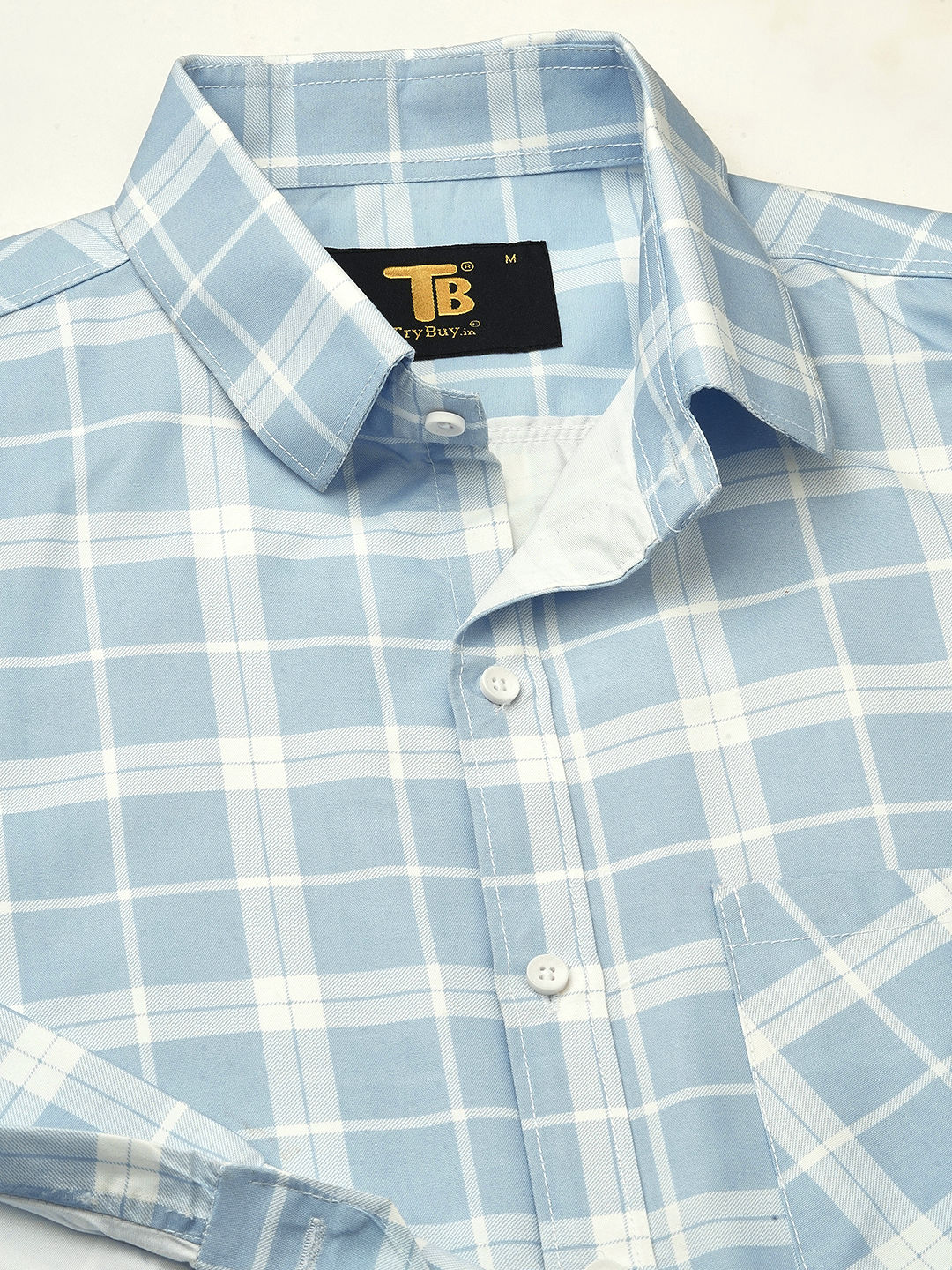 Light Checked Men's Shirt