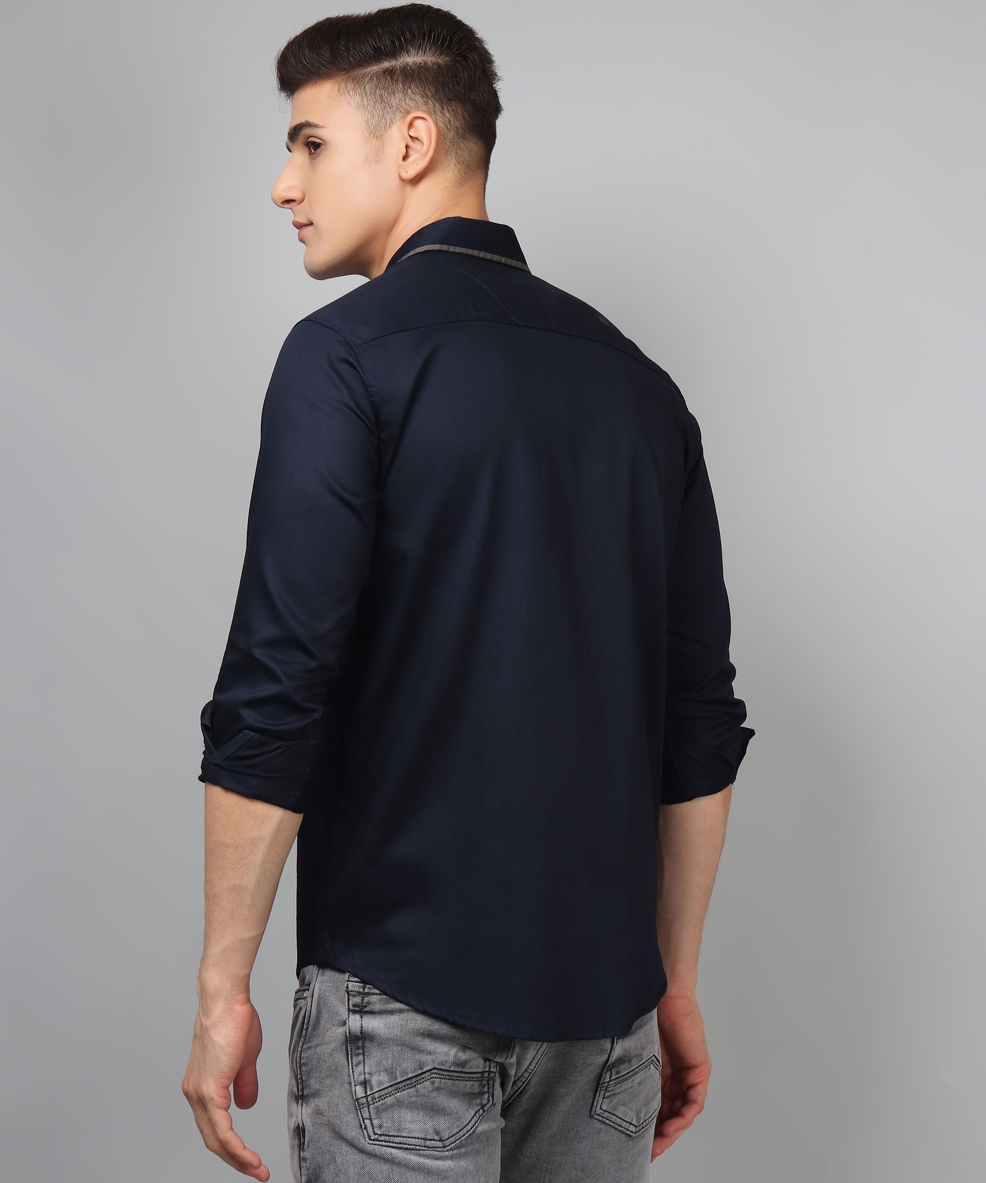 Navy Grey Shirt for Men