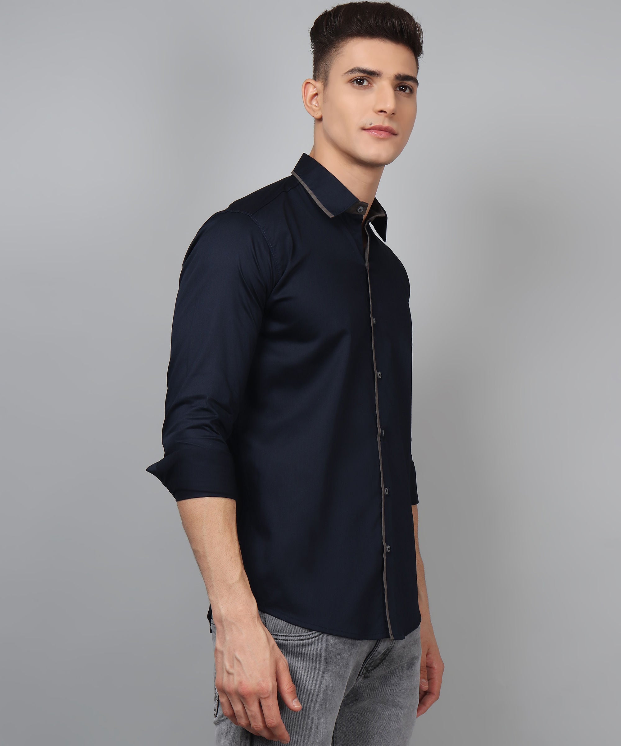 Navy Grey Shirt for Men