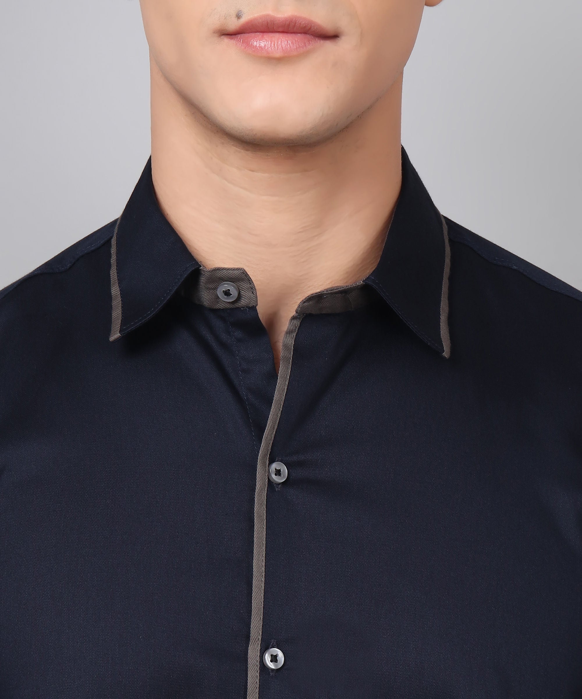 Navy Grey Shirt for Men