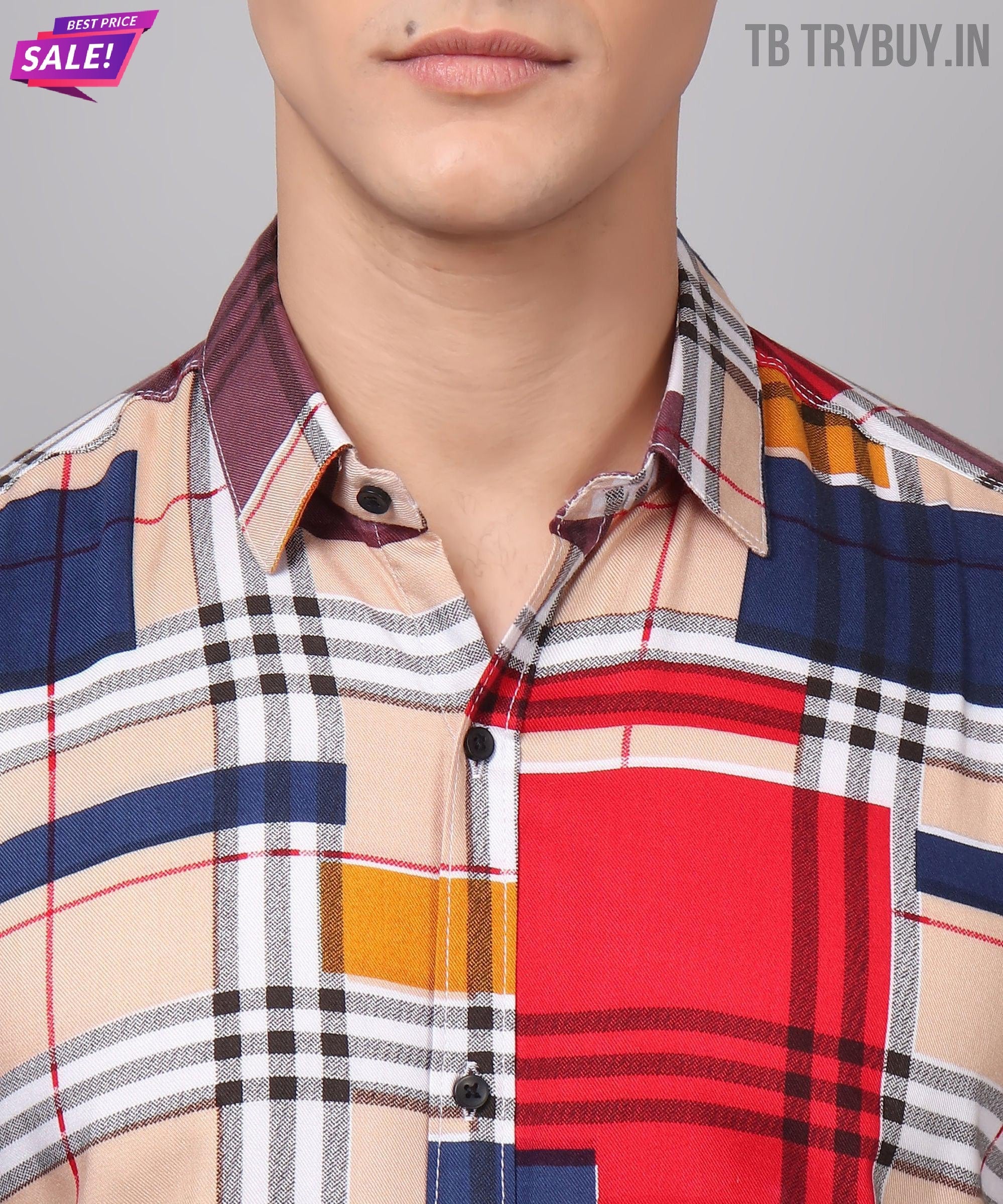 a man wearing a plaid shirt and glasses