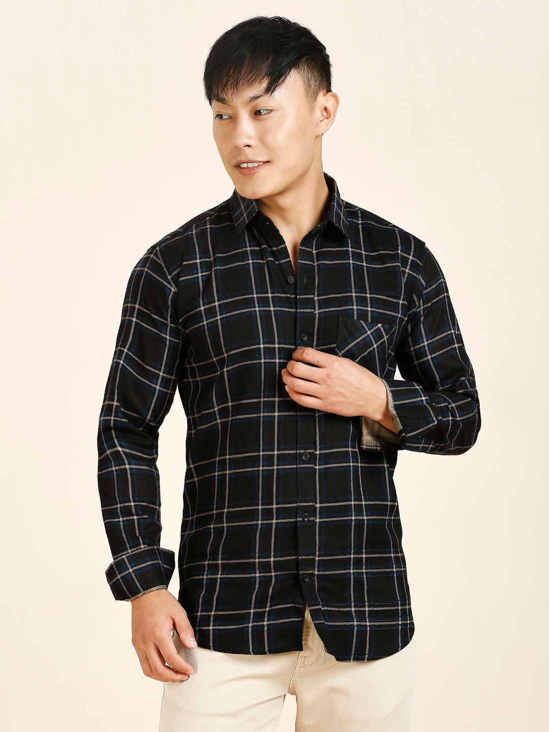 Modern Checked Men's Shirt