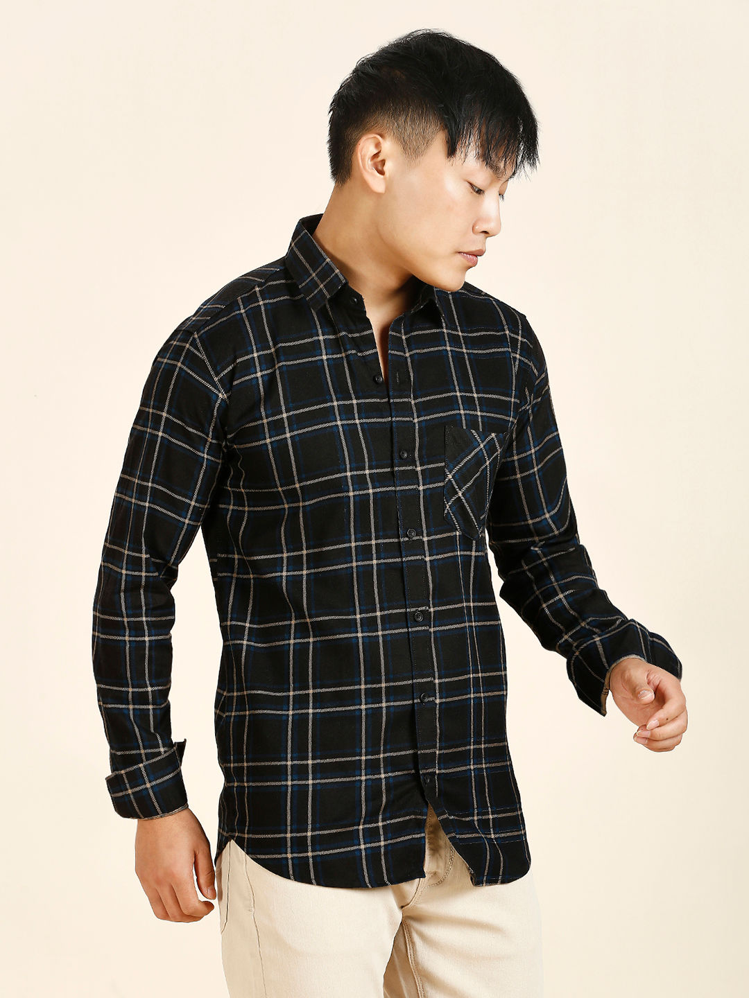 Modern Checked Men's Shirt