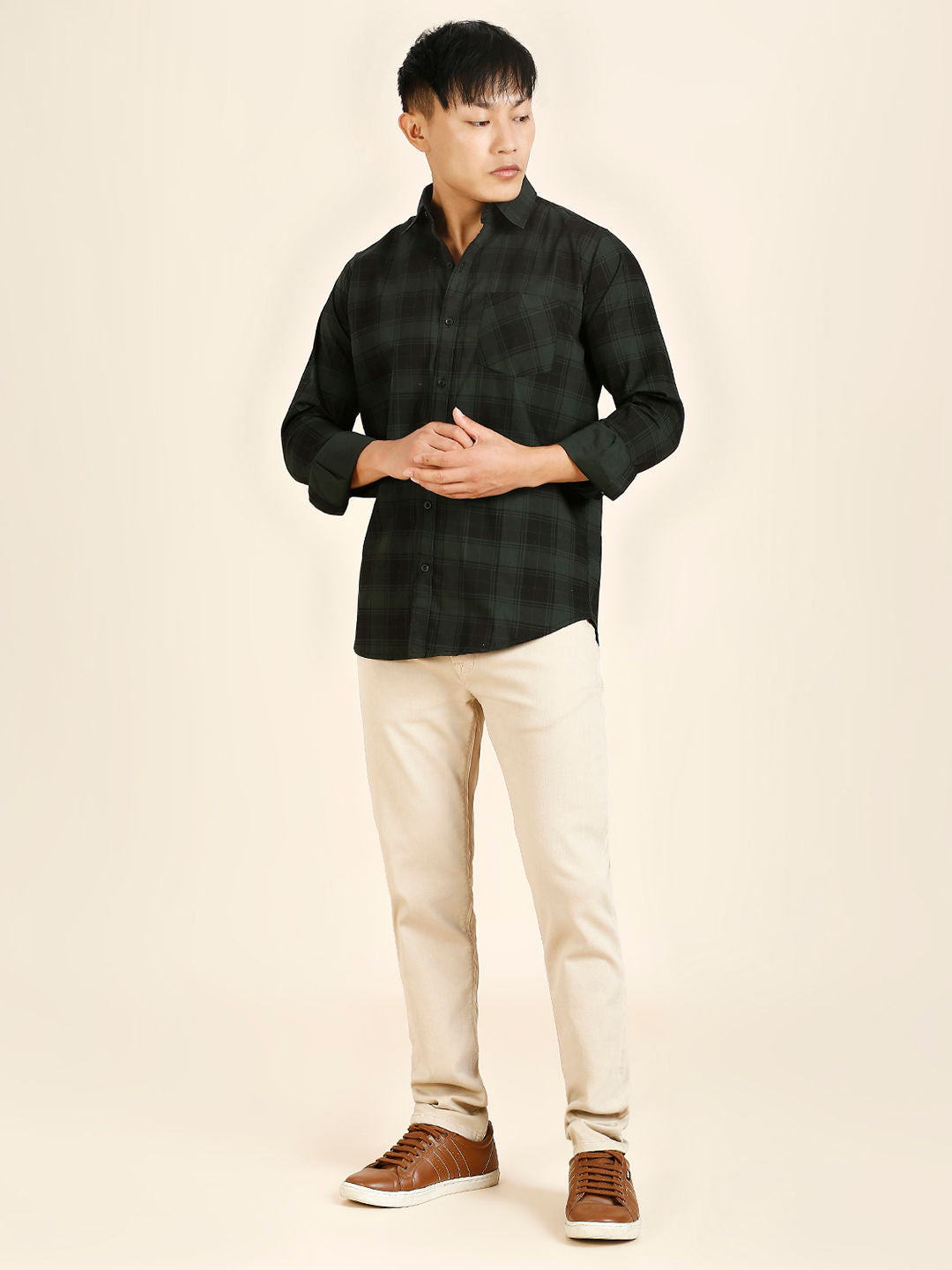 Serene Checked Men's Shirt