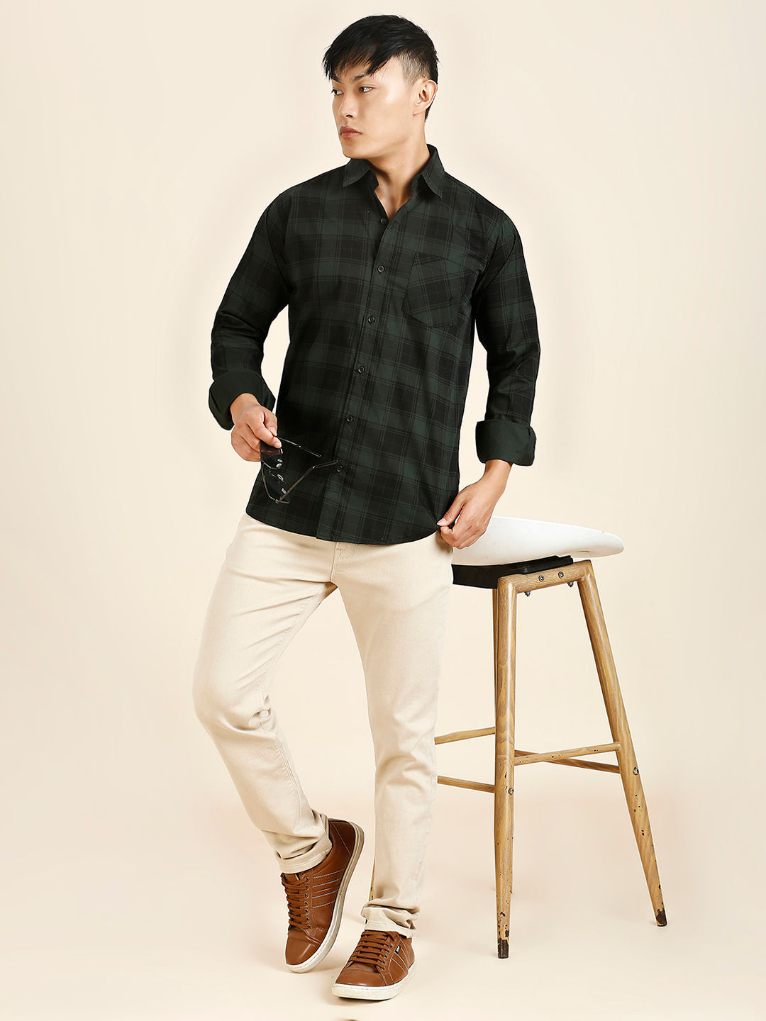 Serene Checked Men's Shirt