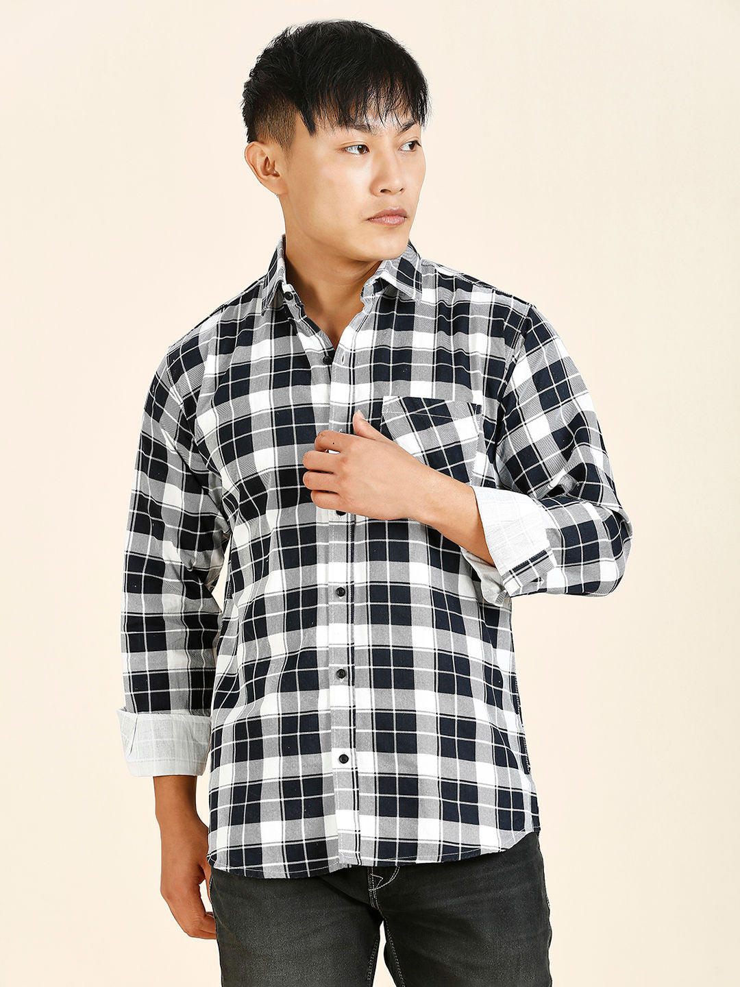 Breezy Checked Men's Shirt