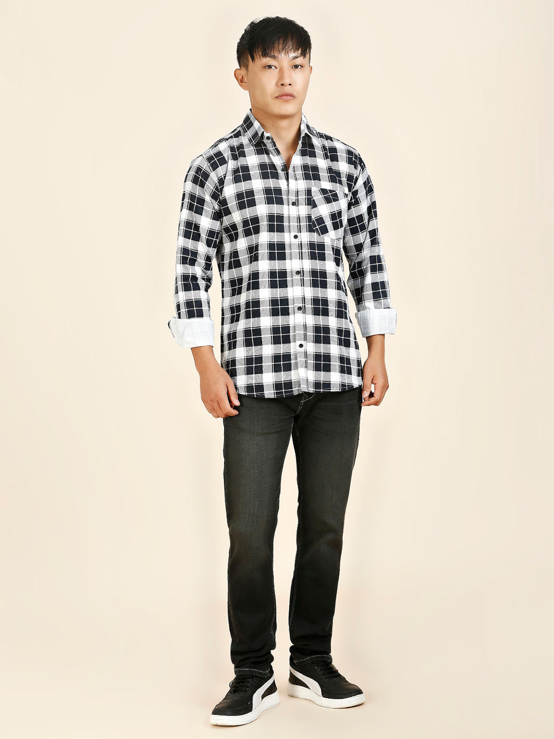 Breezy Checked Men's Shirt