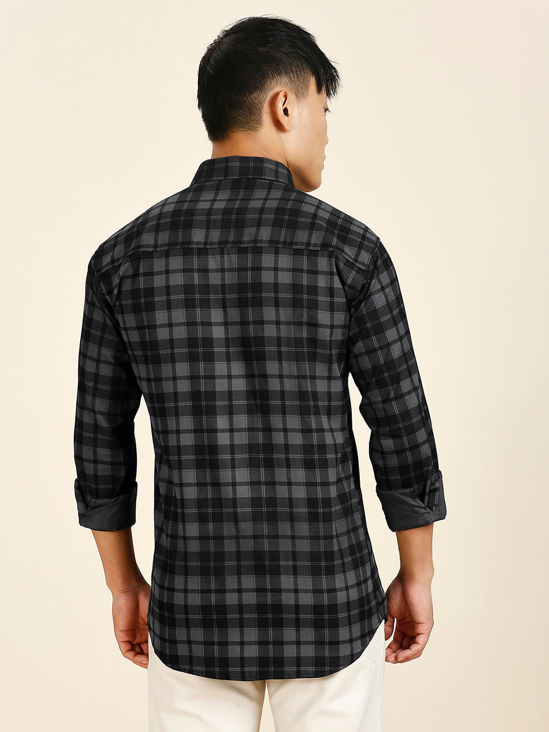 Versatile Checked Men's Shirt