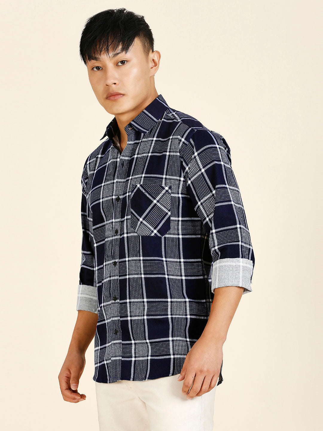 Earthy Checked Men's Shirt