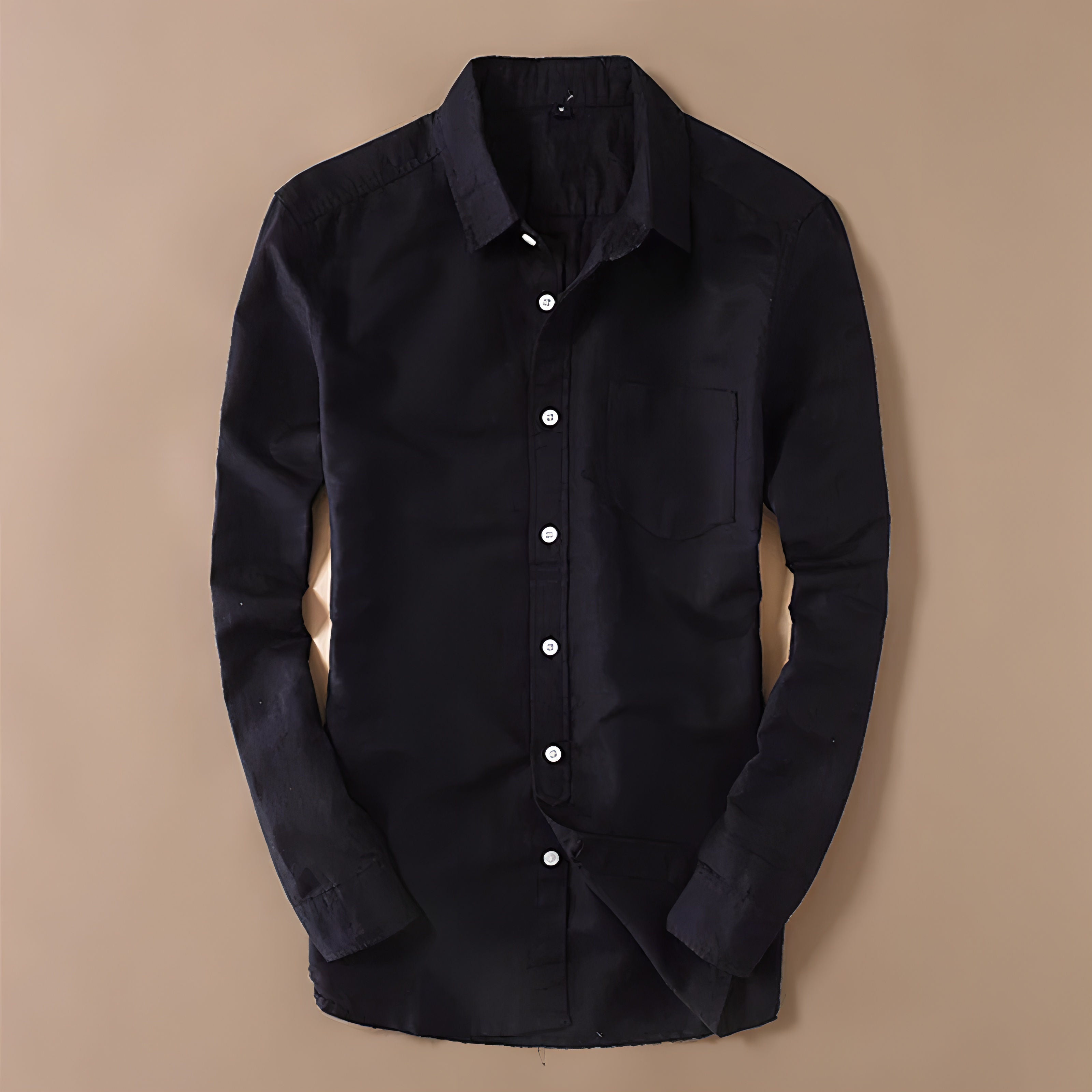 Black linen Cotton Shirt