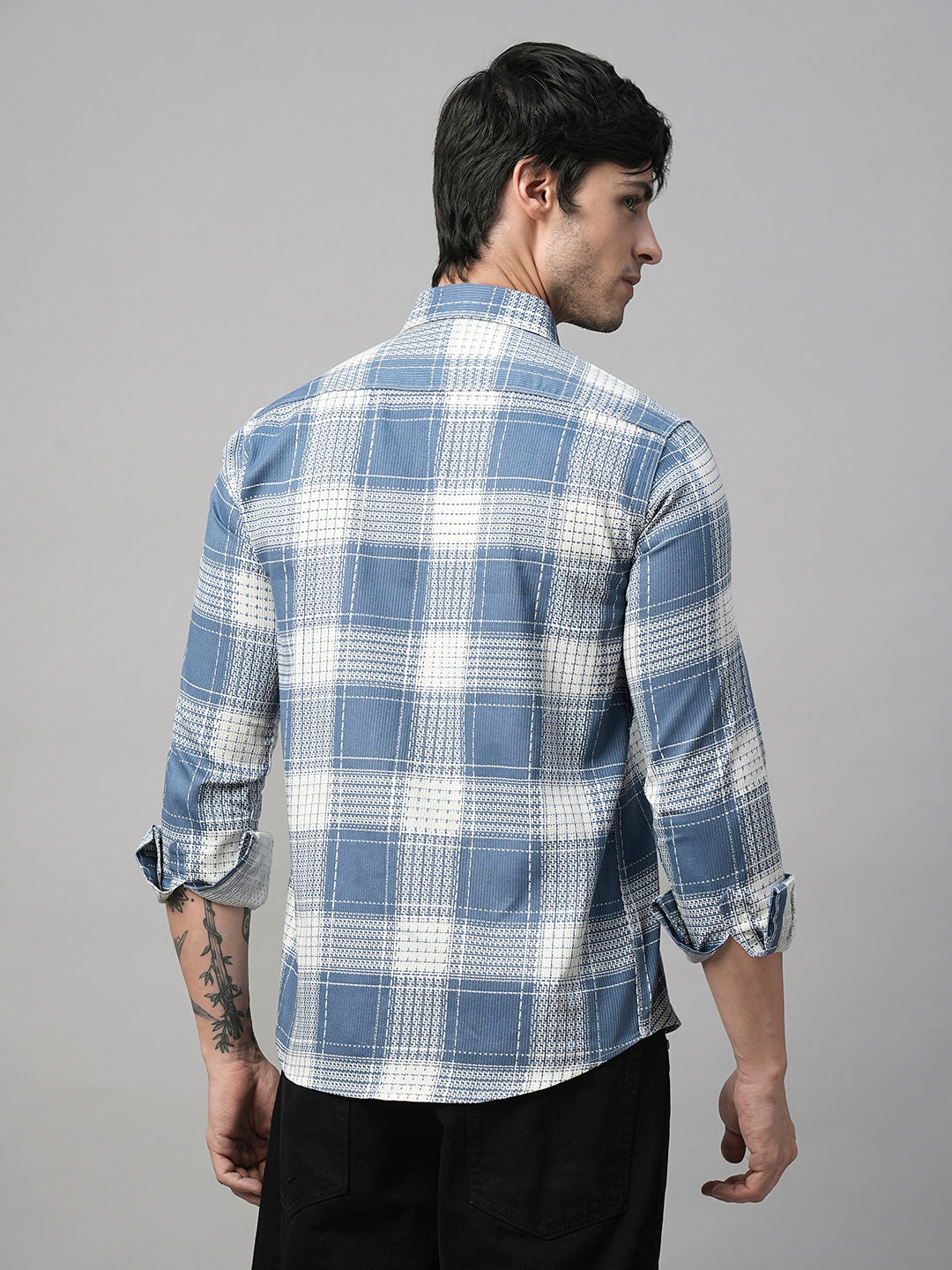 Amalfi Checked Double Pocket Shirt for Men