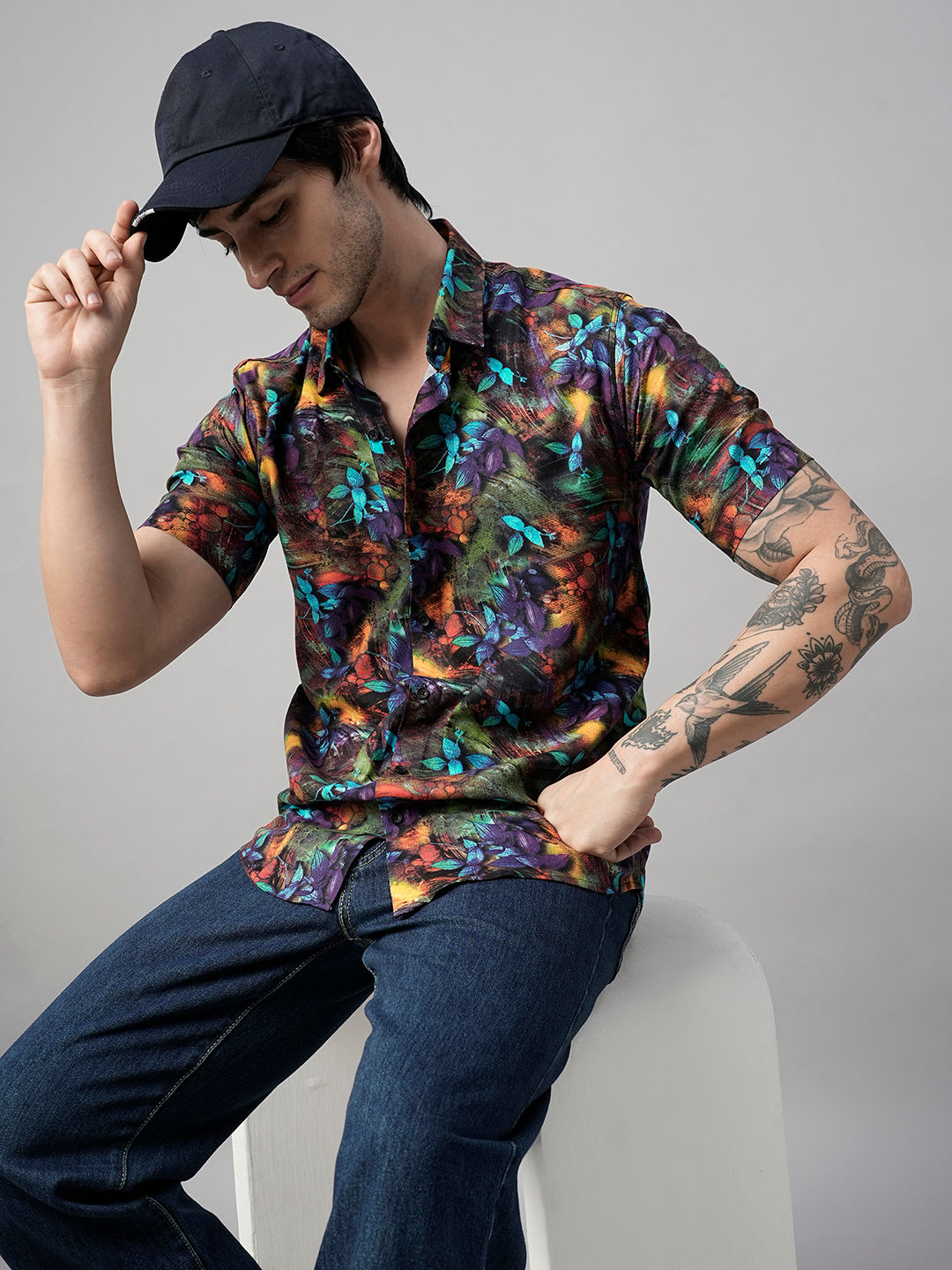 Occitanie Abstract Printed Shirts for Men