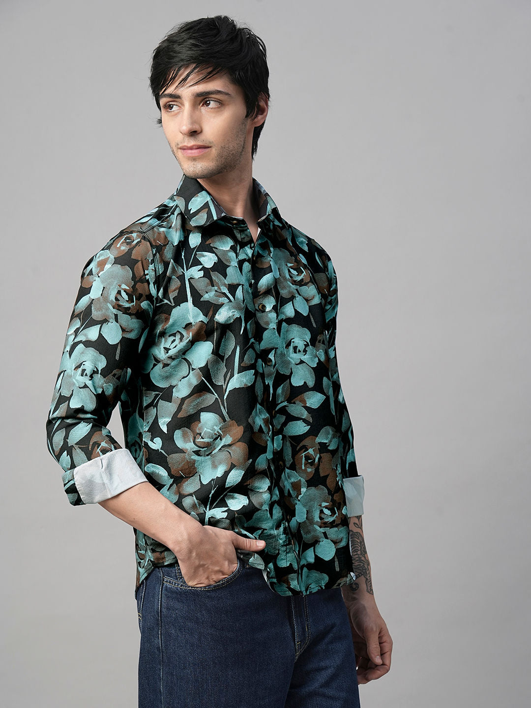 Barletta Abstract Printed Shirts for Men