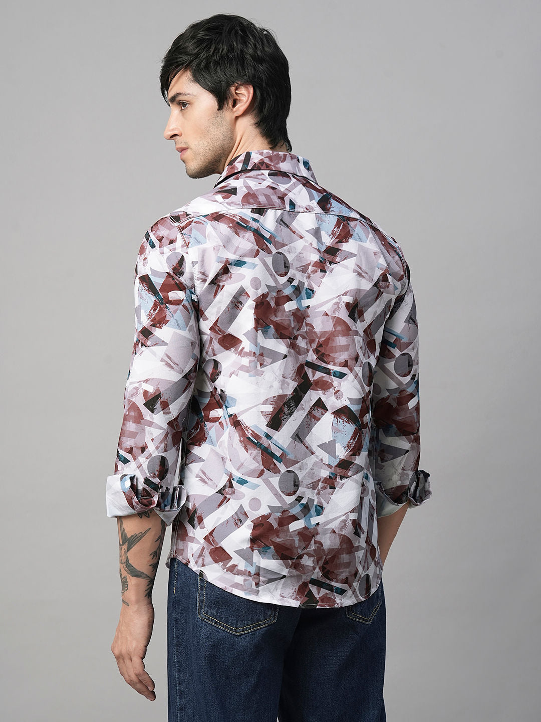 Arezzo Abstract Printed Shirts for Men