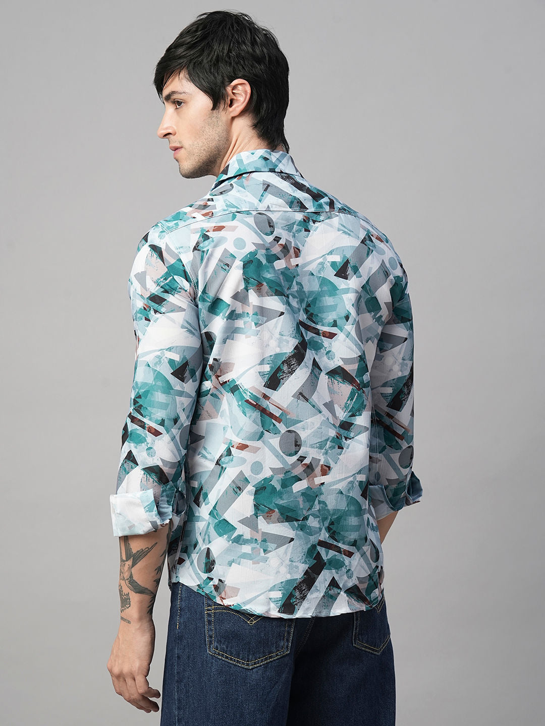 Monza Abstract Printed Shirts for Men