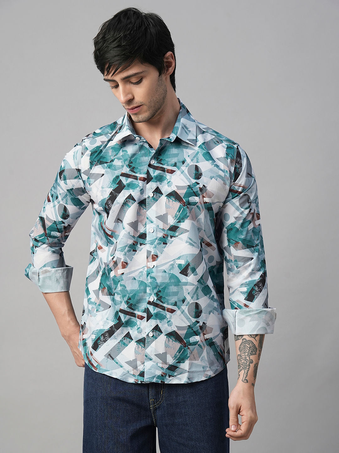 Monza Abstract Printed Shirts for Men