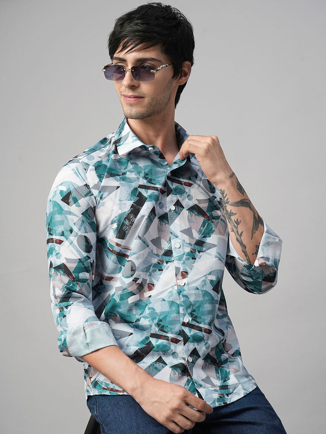 Monza Abstract Printed Shirts for Men