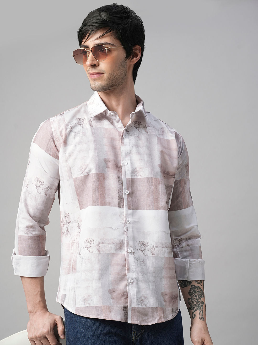 Messina Abstract Printed Shirts for Men