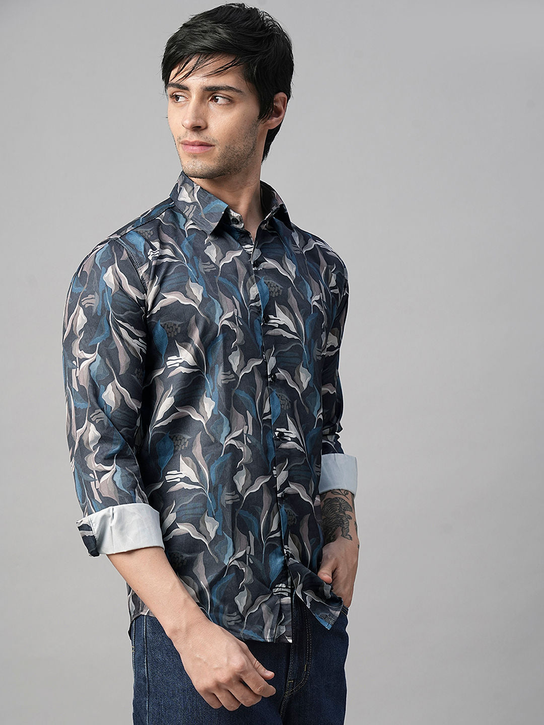 Cahors Abstract Printed Shirts for Men