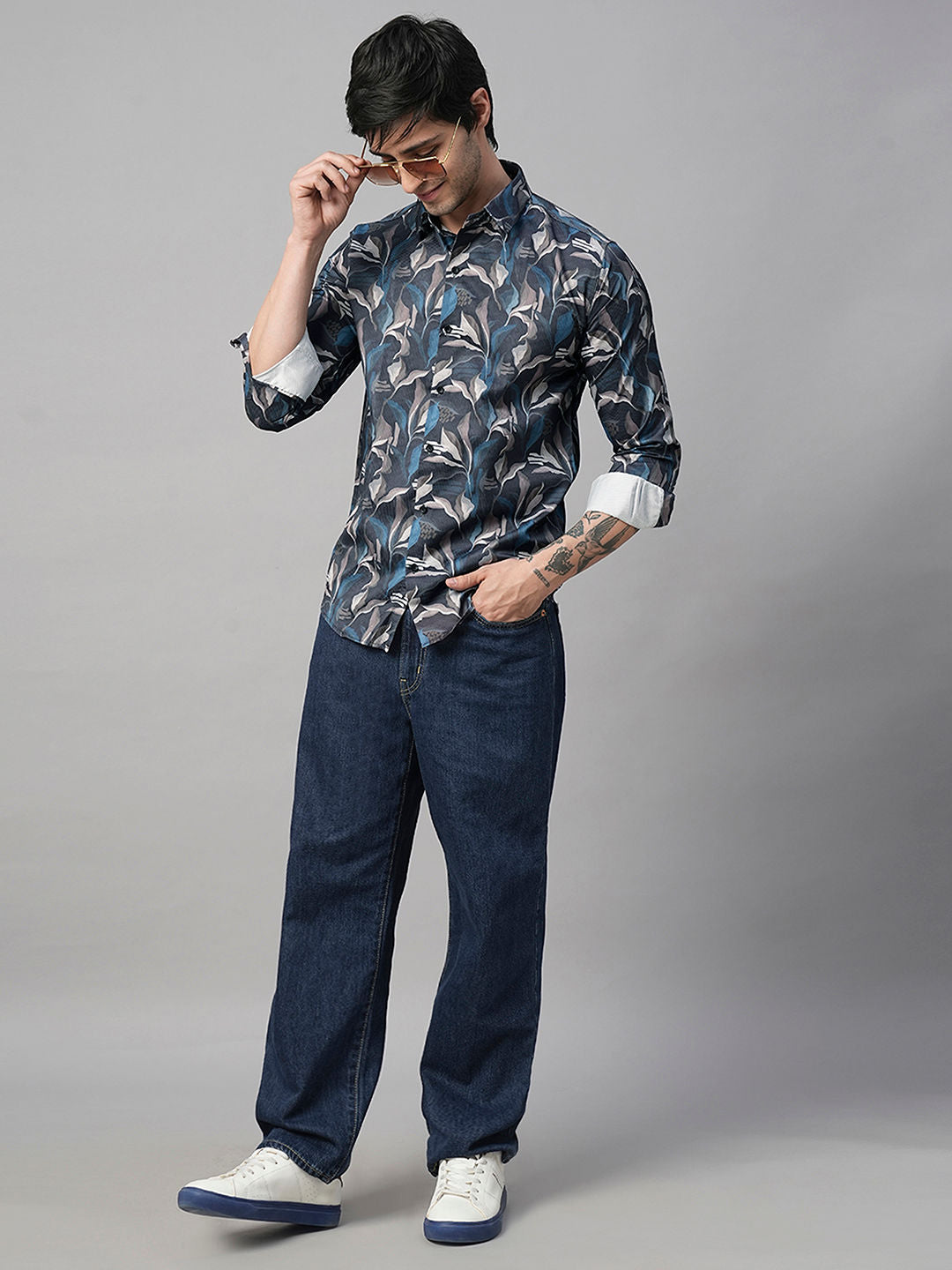 Cahors Abstract Printed Shirts for Men