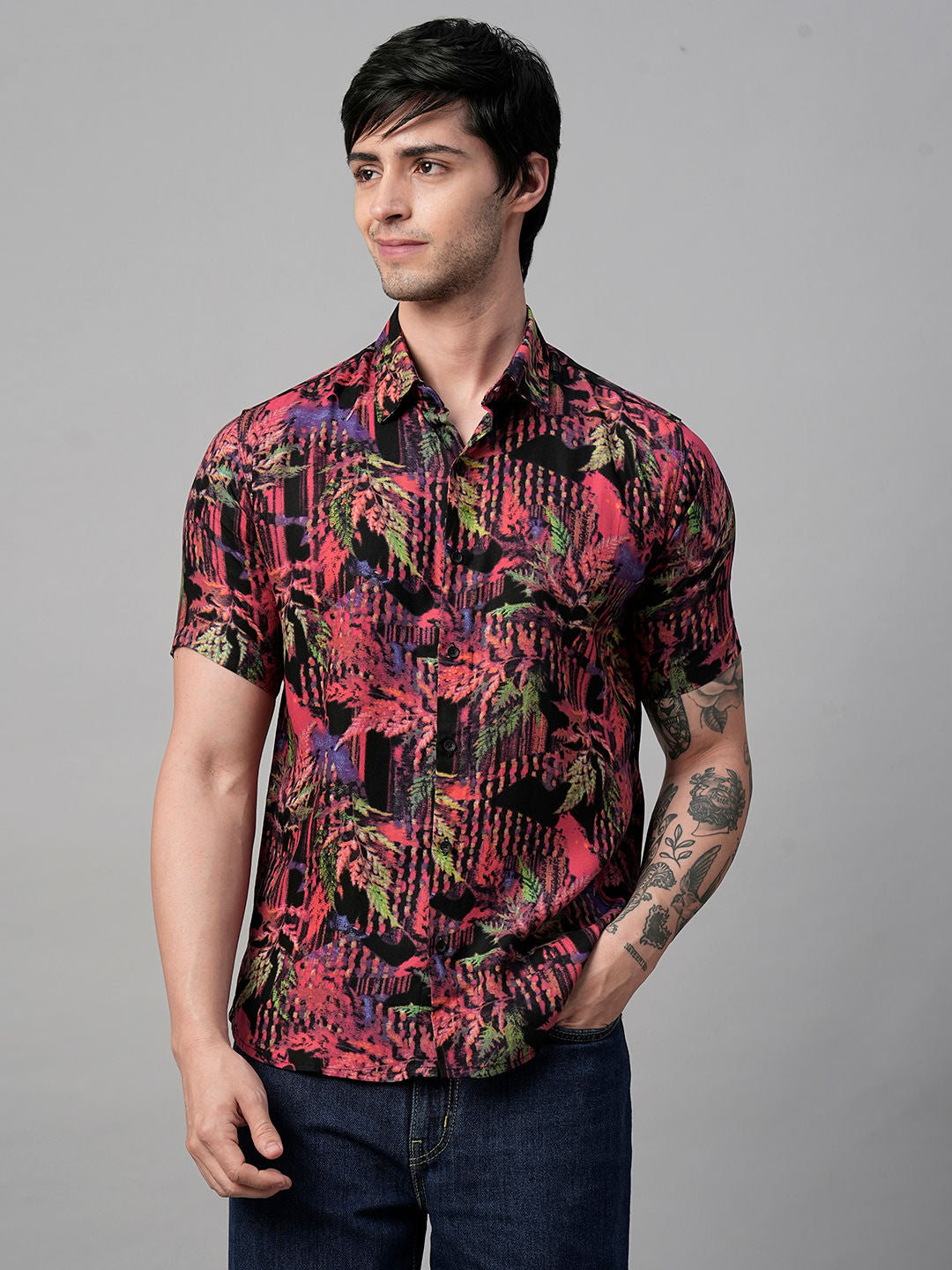 Tarn Abstract Printed Shirts for Men