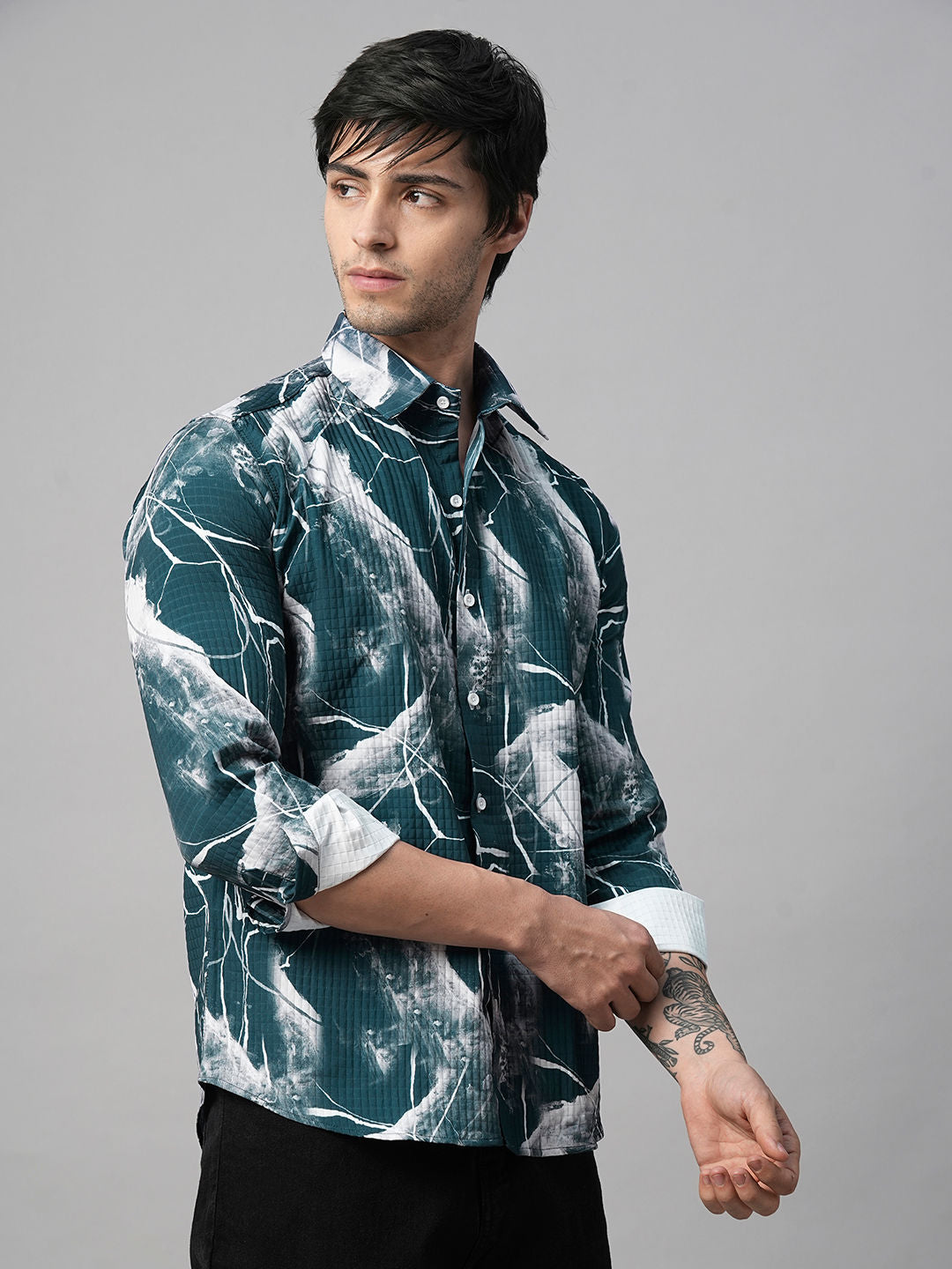 Azur Abstract Printed Shirts for Men