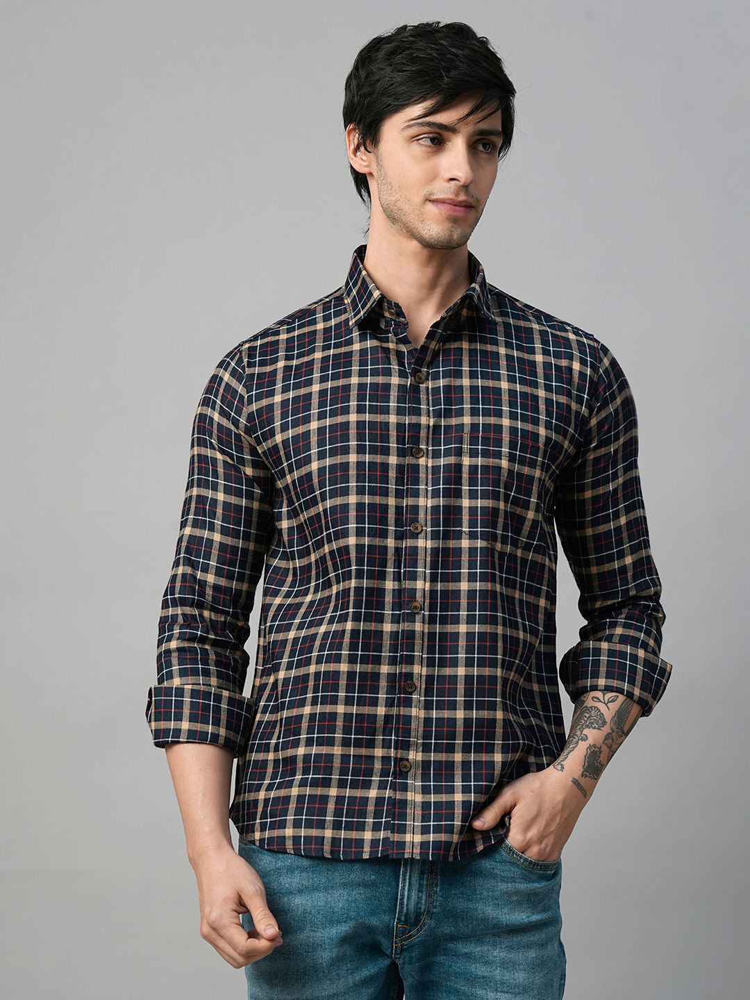 Morphan Checked Men's Shirt