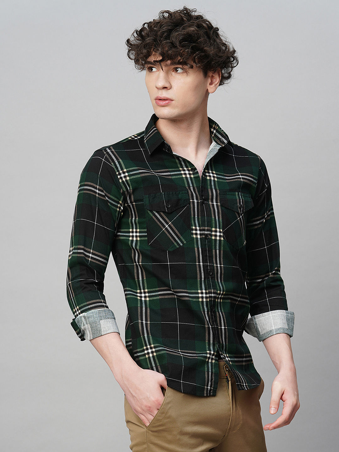 Eclectic Checked Shirts for Men