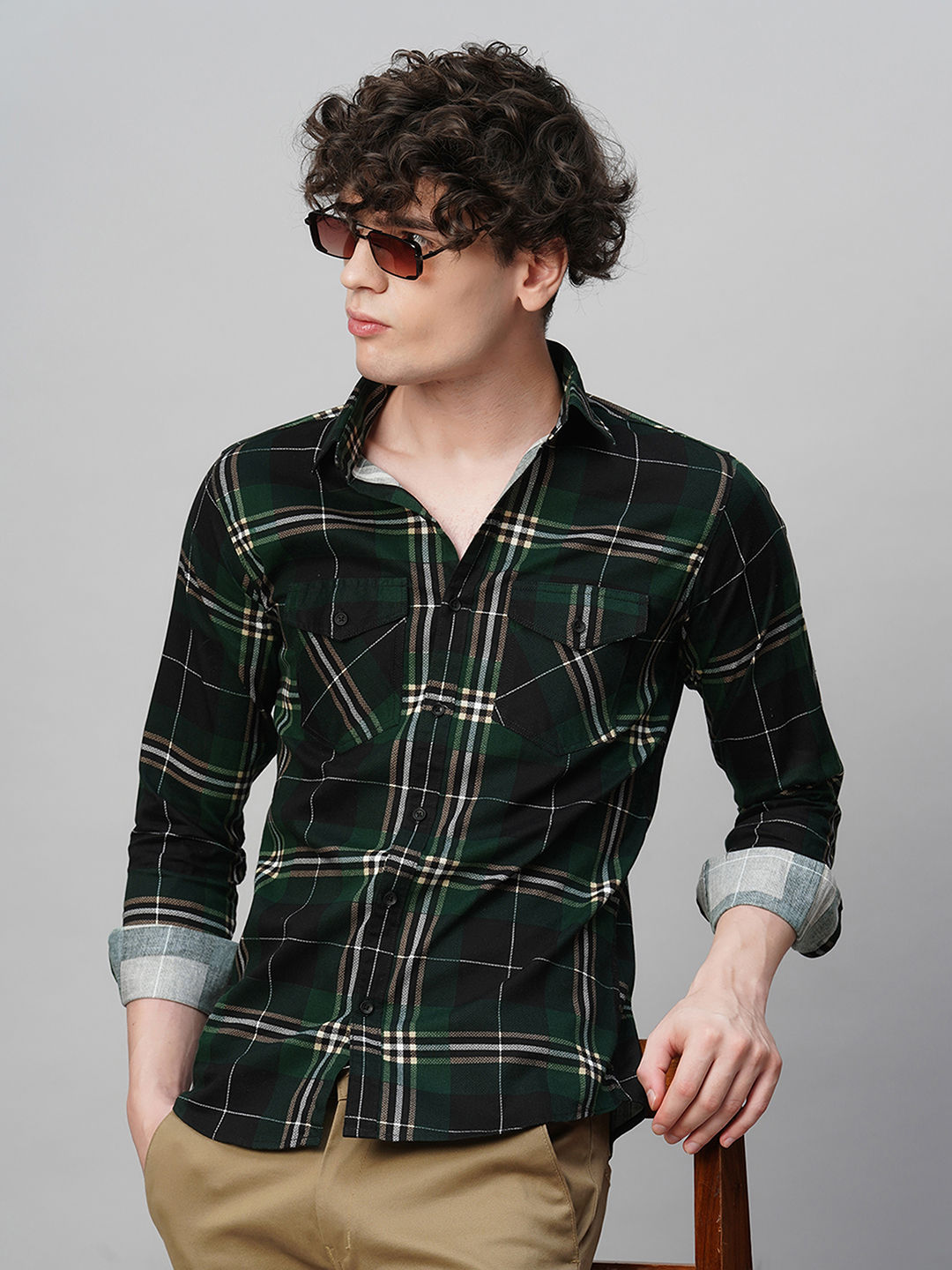 Eclectic Checked Shirts for Men