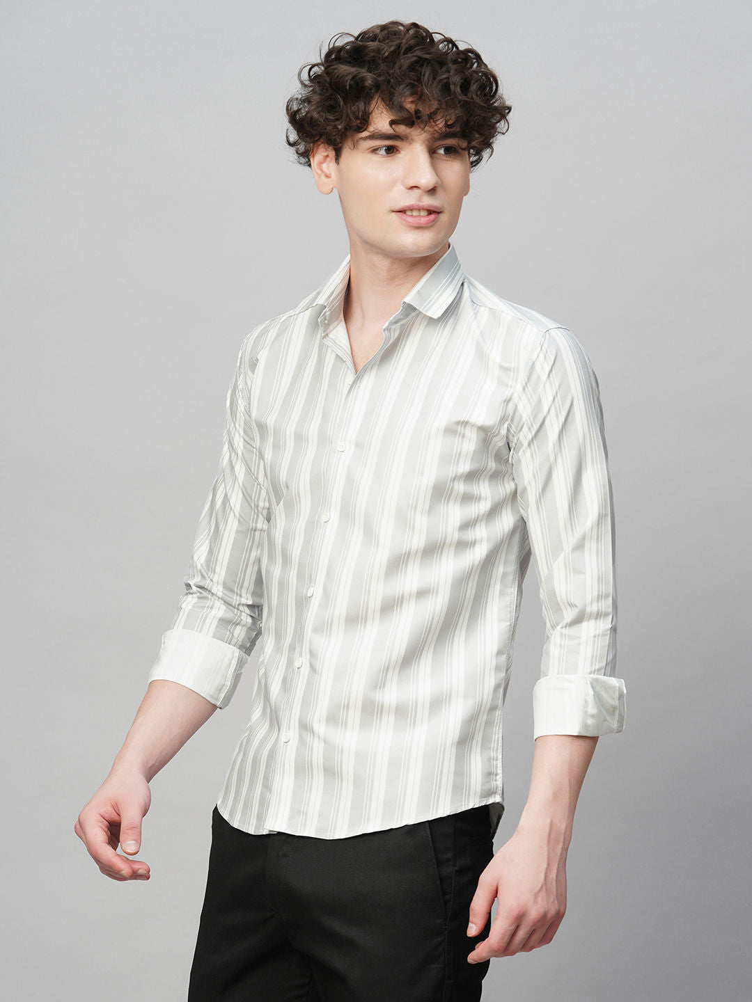 Tailored Striped Men's Shirt