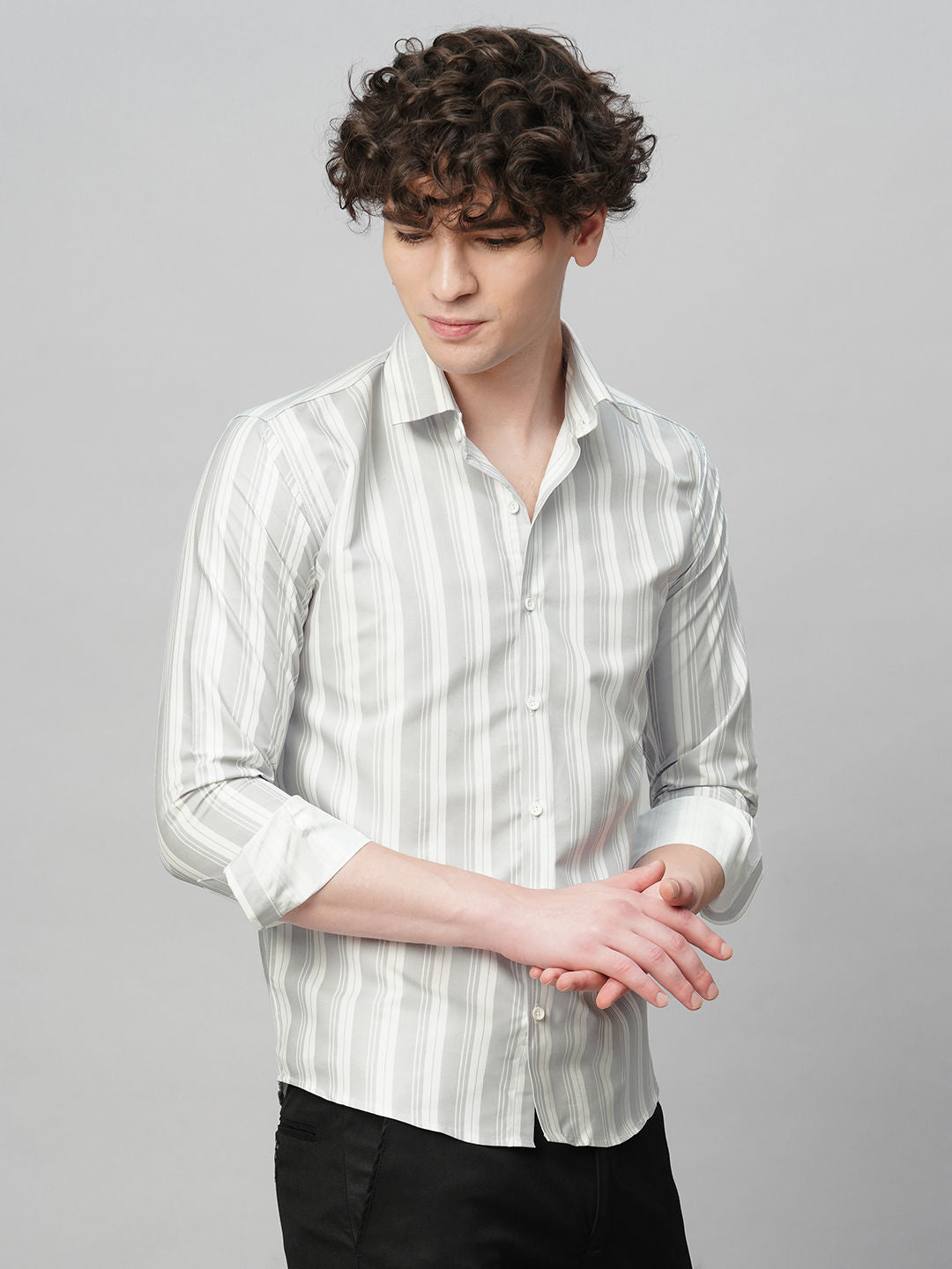 Tailored Striped Men's Shirt