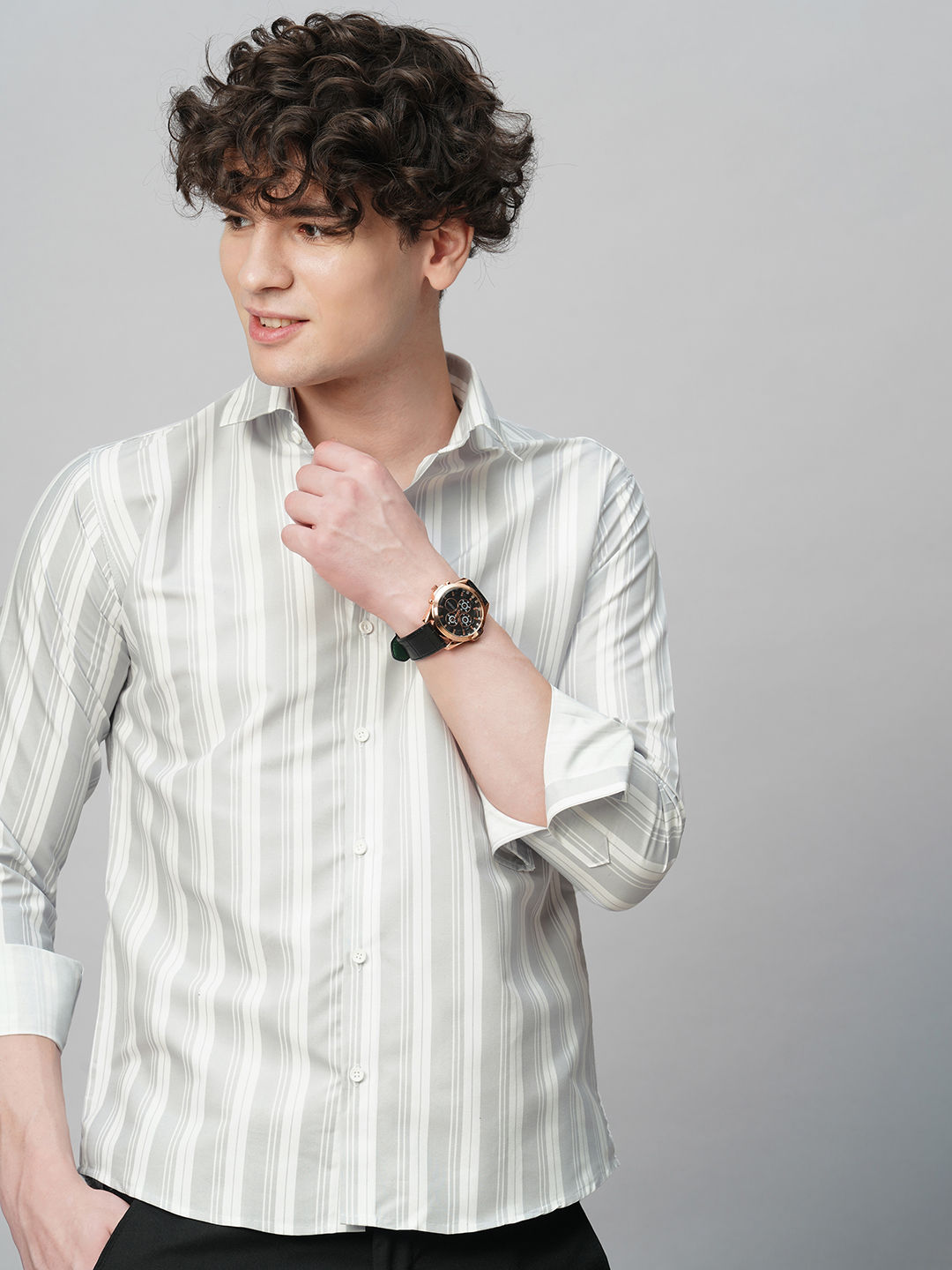 Tailored Striped Men's Shirt