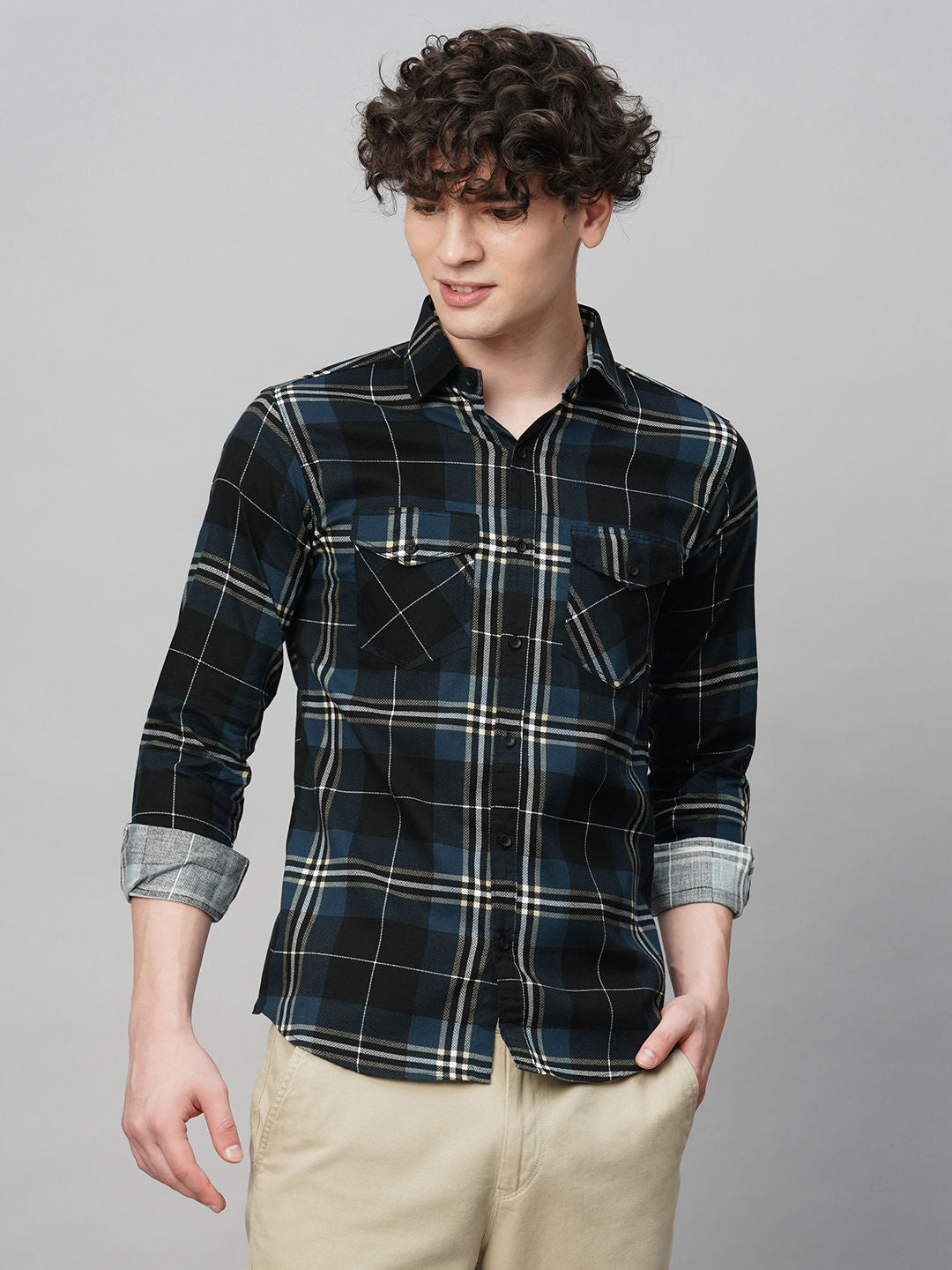 Contemporary Checked Shirts for Men