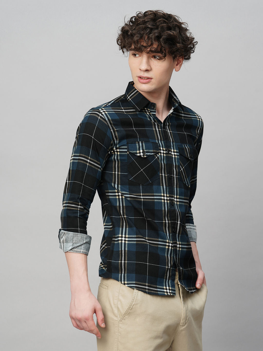 Contemporary Checked Shirts for Men