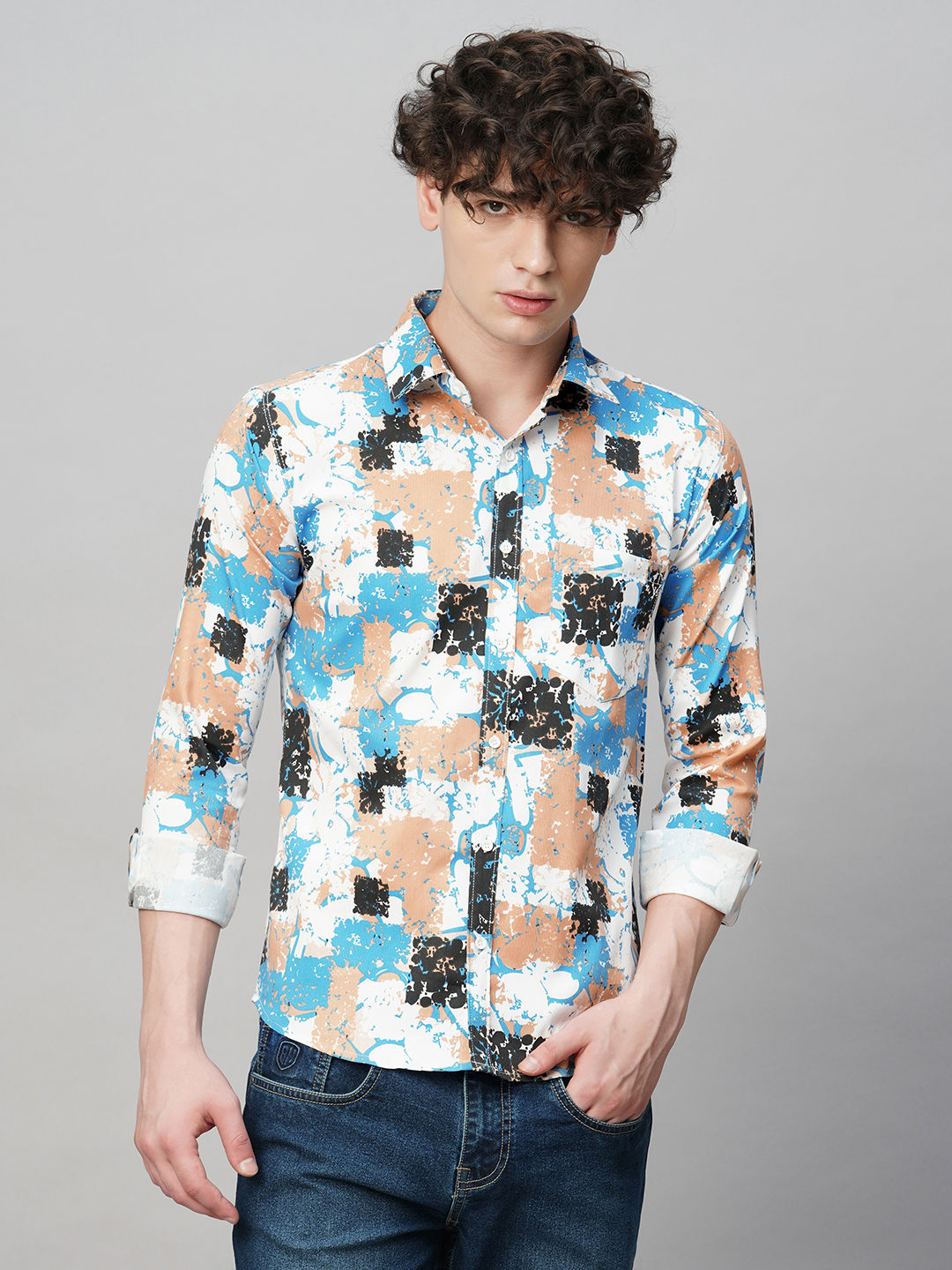 Sleek Printed Men's Shirt