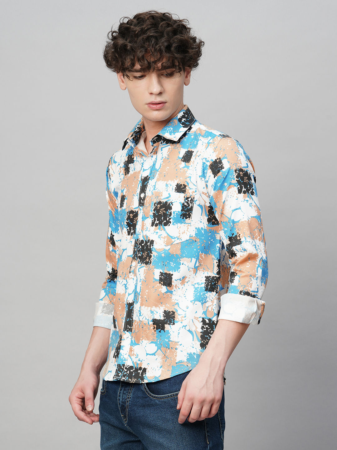 Sleek Printed Men's Shirt