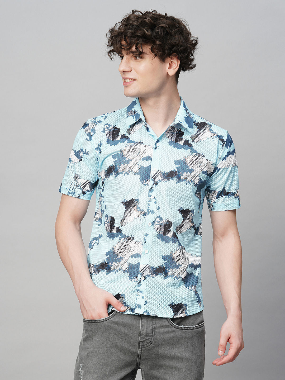 Timeless Printed Half Sleeves Men's Shirt