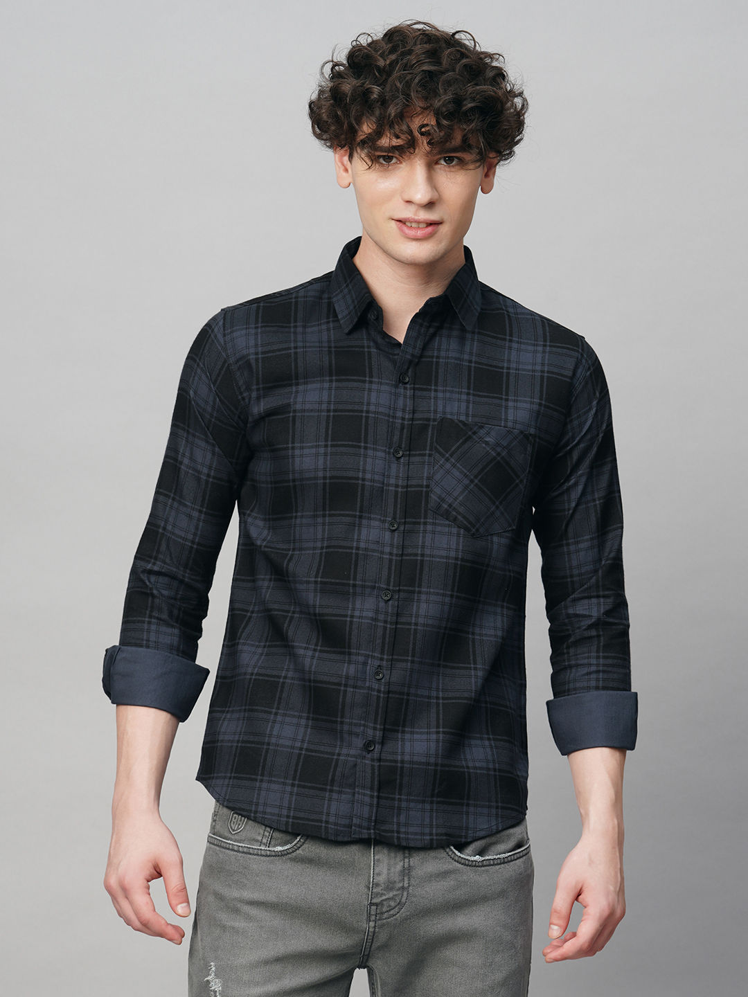 Intrepid Checked Shirts for Men