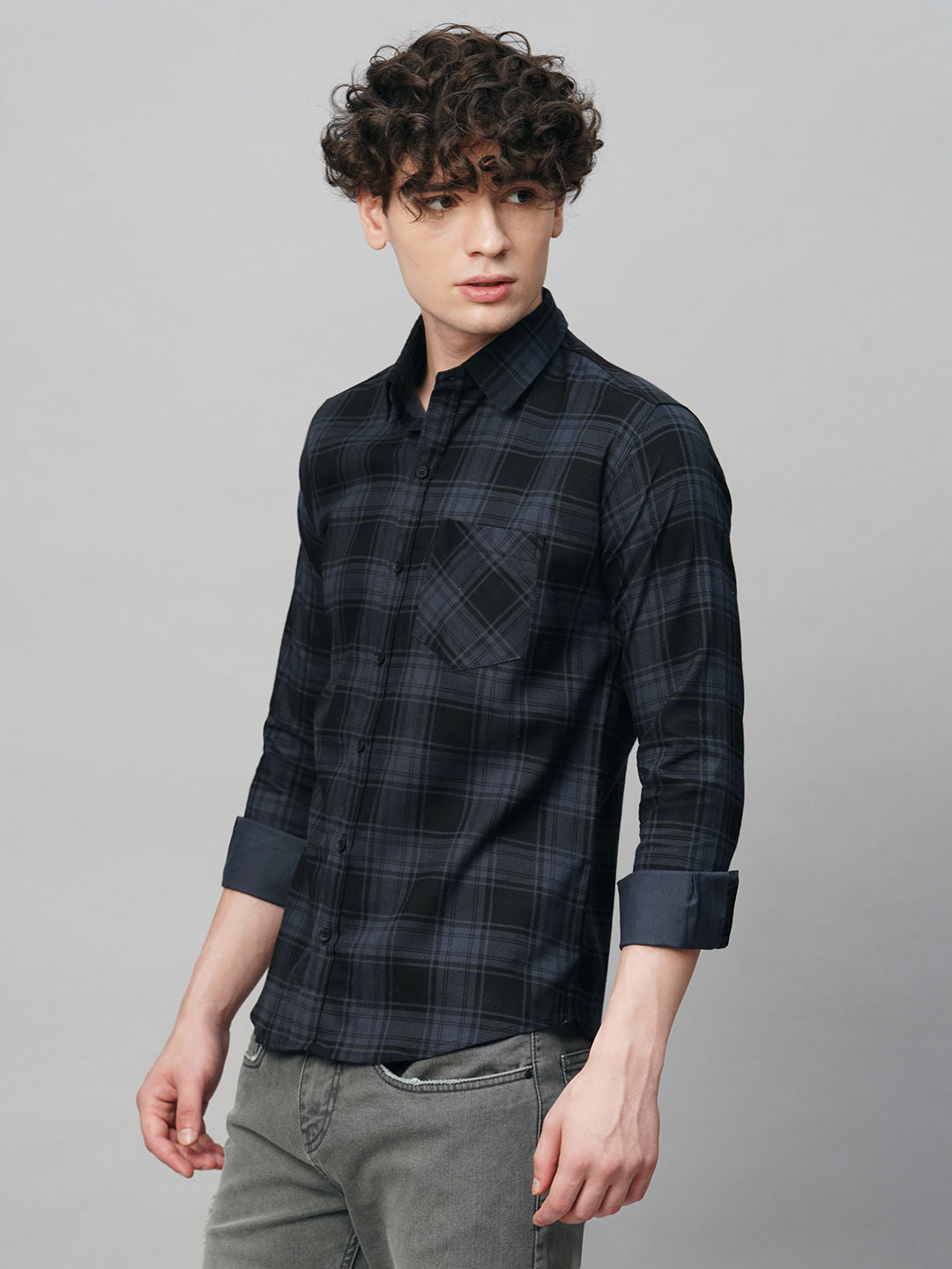 Intrepid Checked Shirts for Men