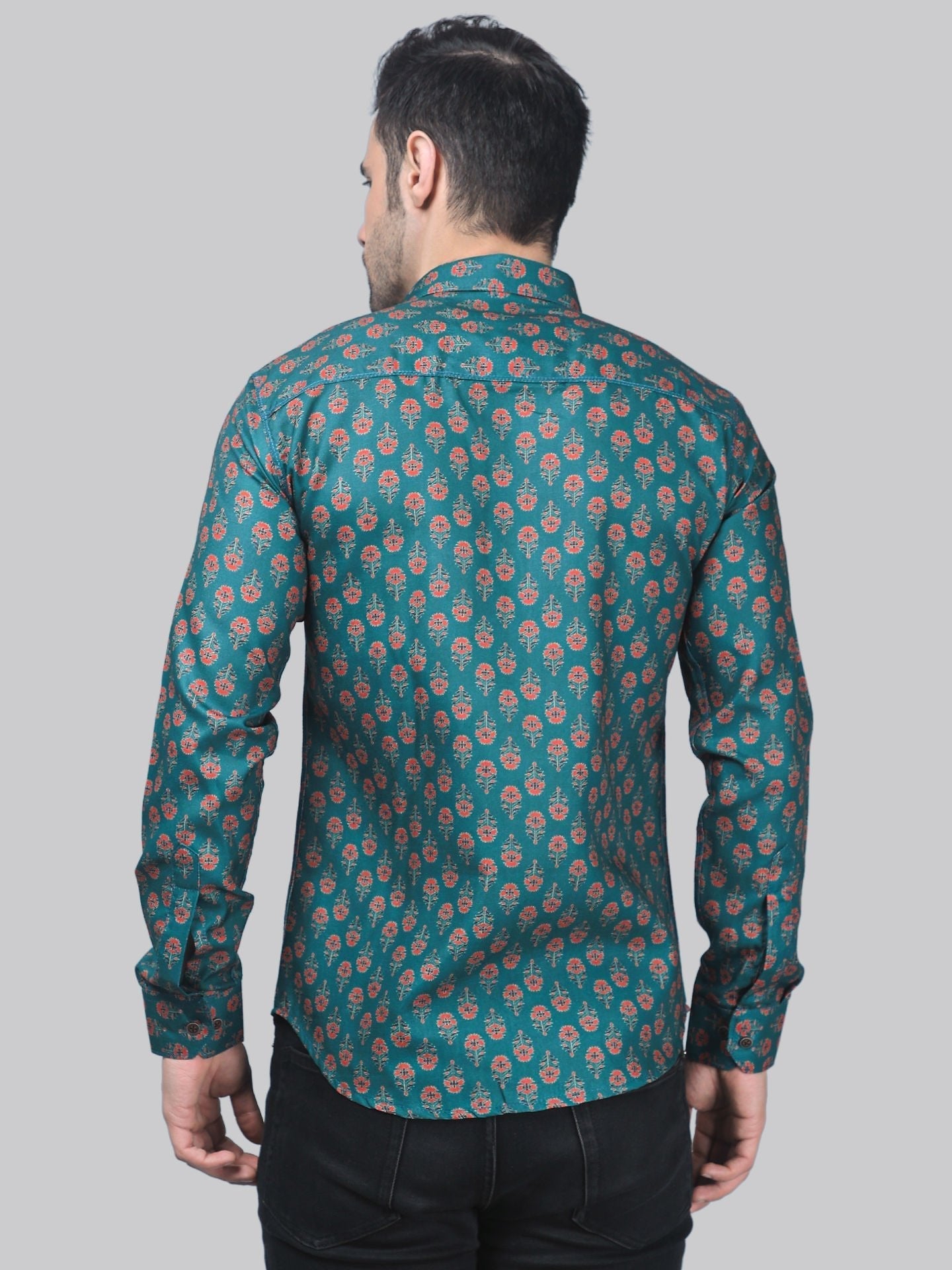 Artistic-modern Men's Printed Full Sleeve Casual Linen Shirt - TryBuy® USA🇺🇸