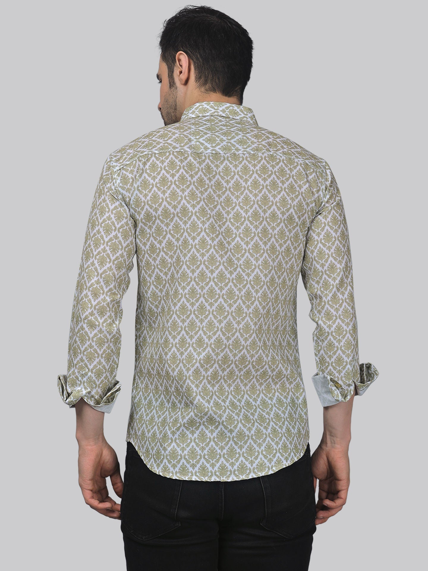 Classic-contemporary Men's Printed Full Sleeve Casual Linen Shirt - TryBuy® USA🇺🇸