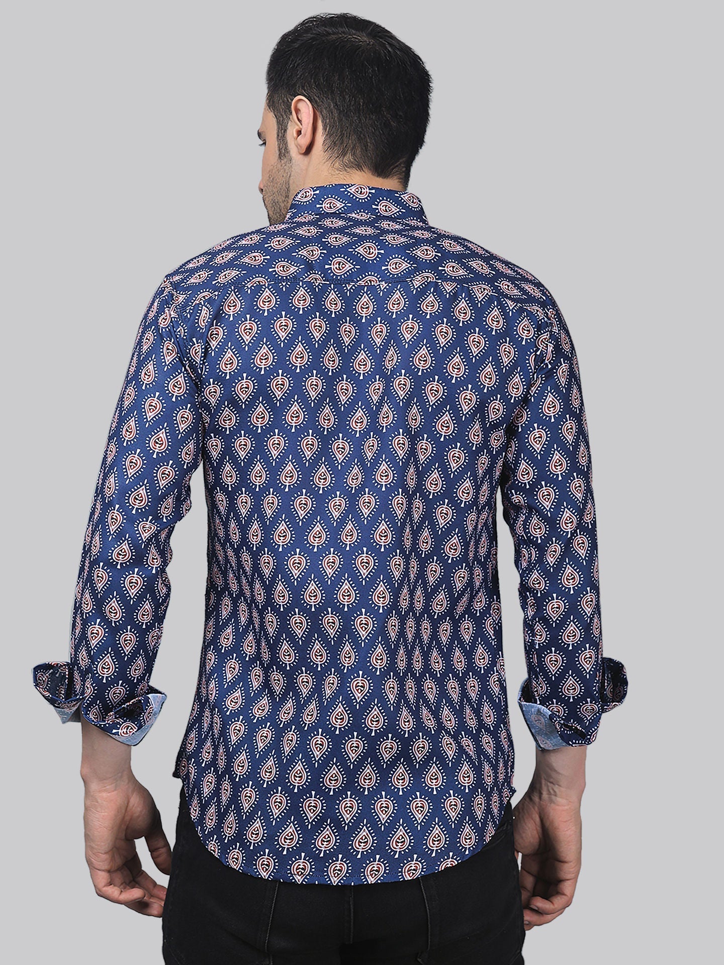 Majestic Marble Men's Printed Full Sleeve Casual Linen Shirt - TryBuy® USA🇺🇸