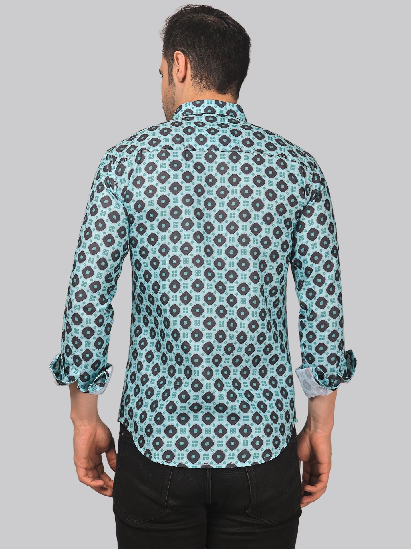 Street-glam Men's Printed Full Sleeve Casual Linen Shirt - TryBuy® USA🇺🇸