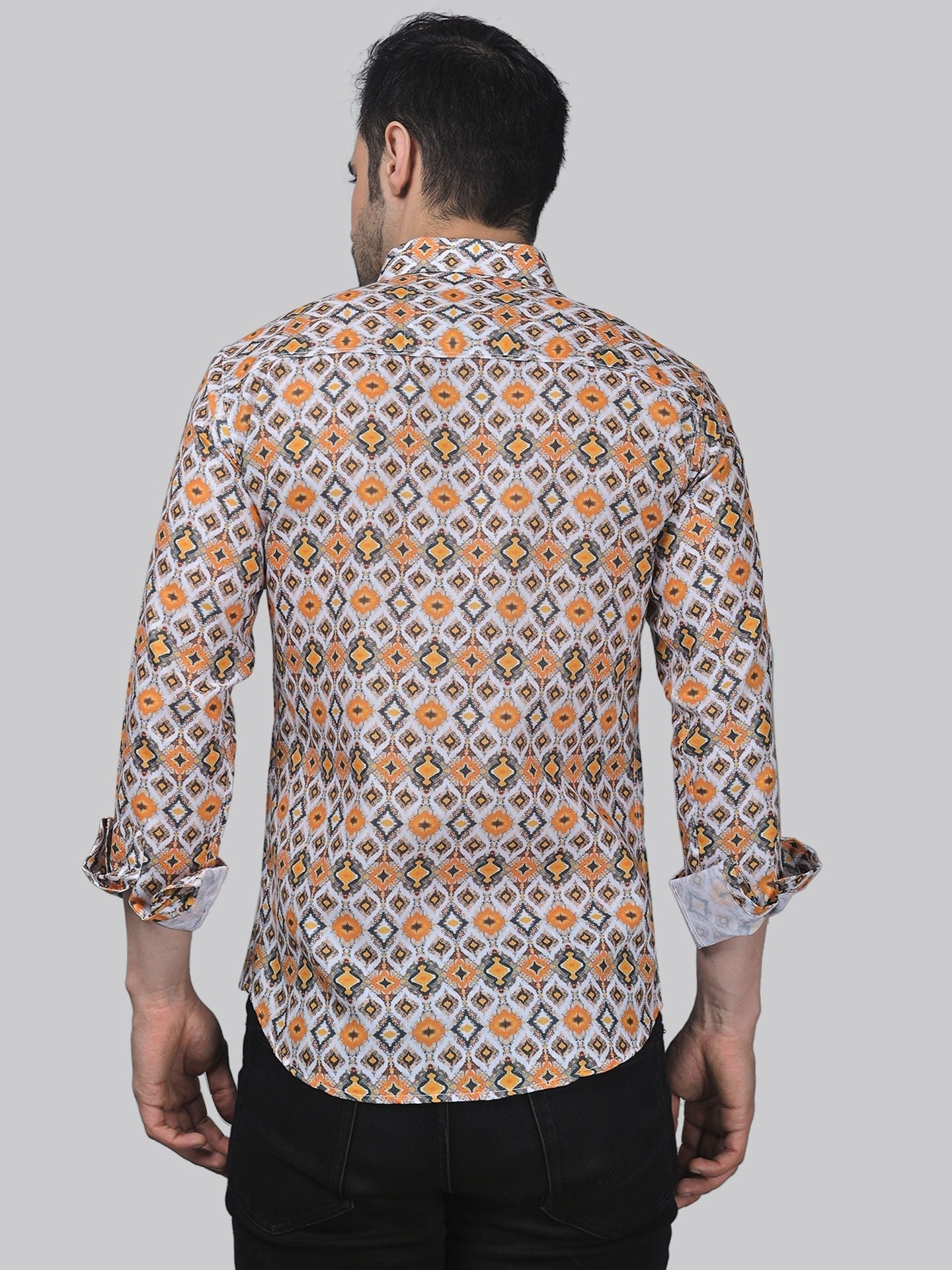 Tropical-luxe Men's Printed Full Sleeve Casual Linen Shirt - TryBuy® USA🇺🇸