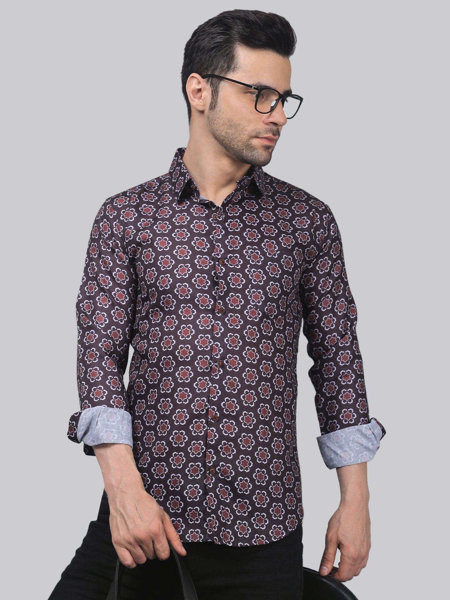 TryBuy Men's Fashionable ‍Full Sleeve Casual Linen Printed shirt - TryBuy® USA🇺🇸